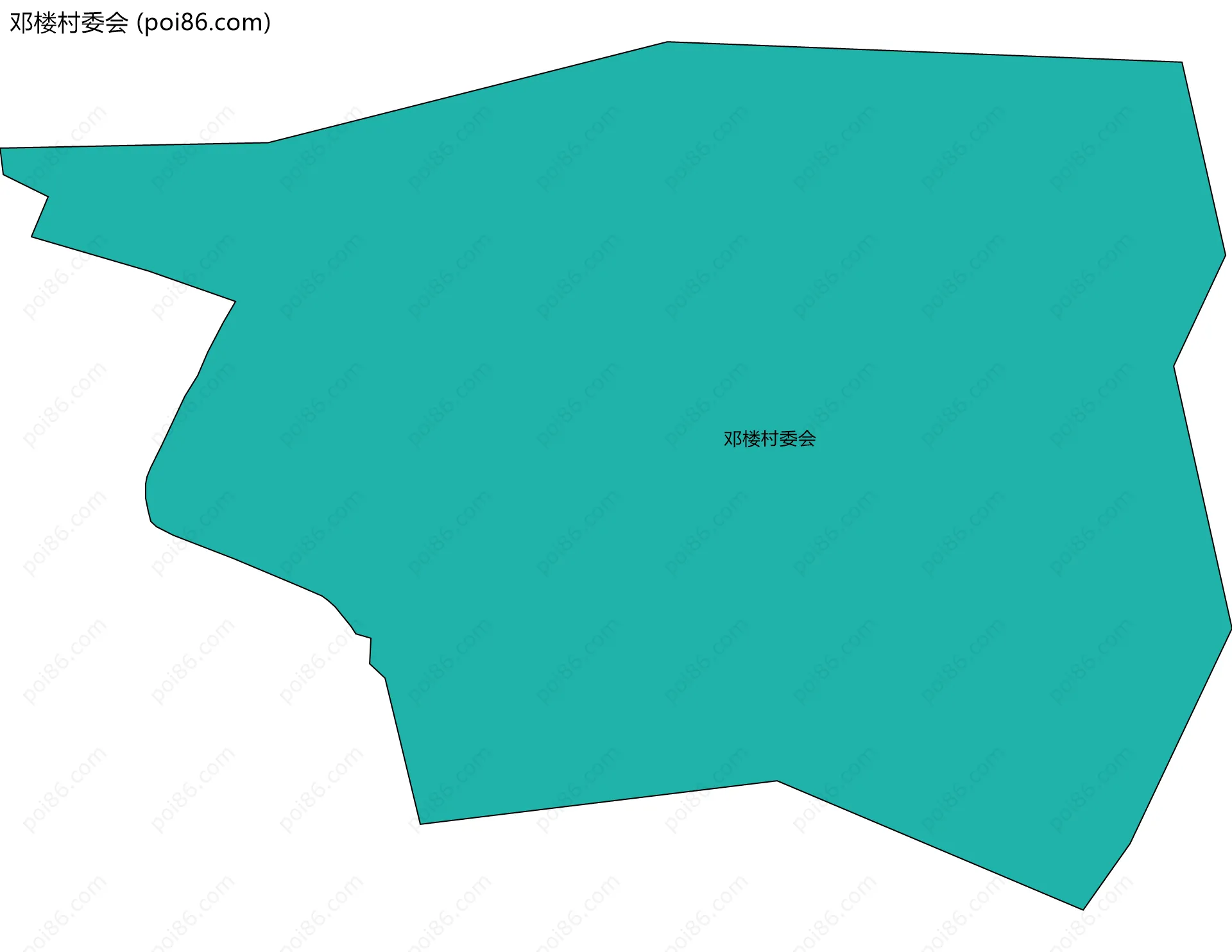 邓楼村委会边界地图