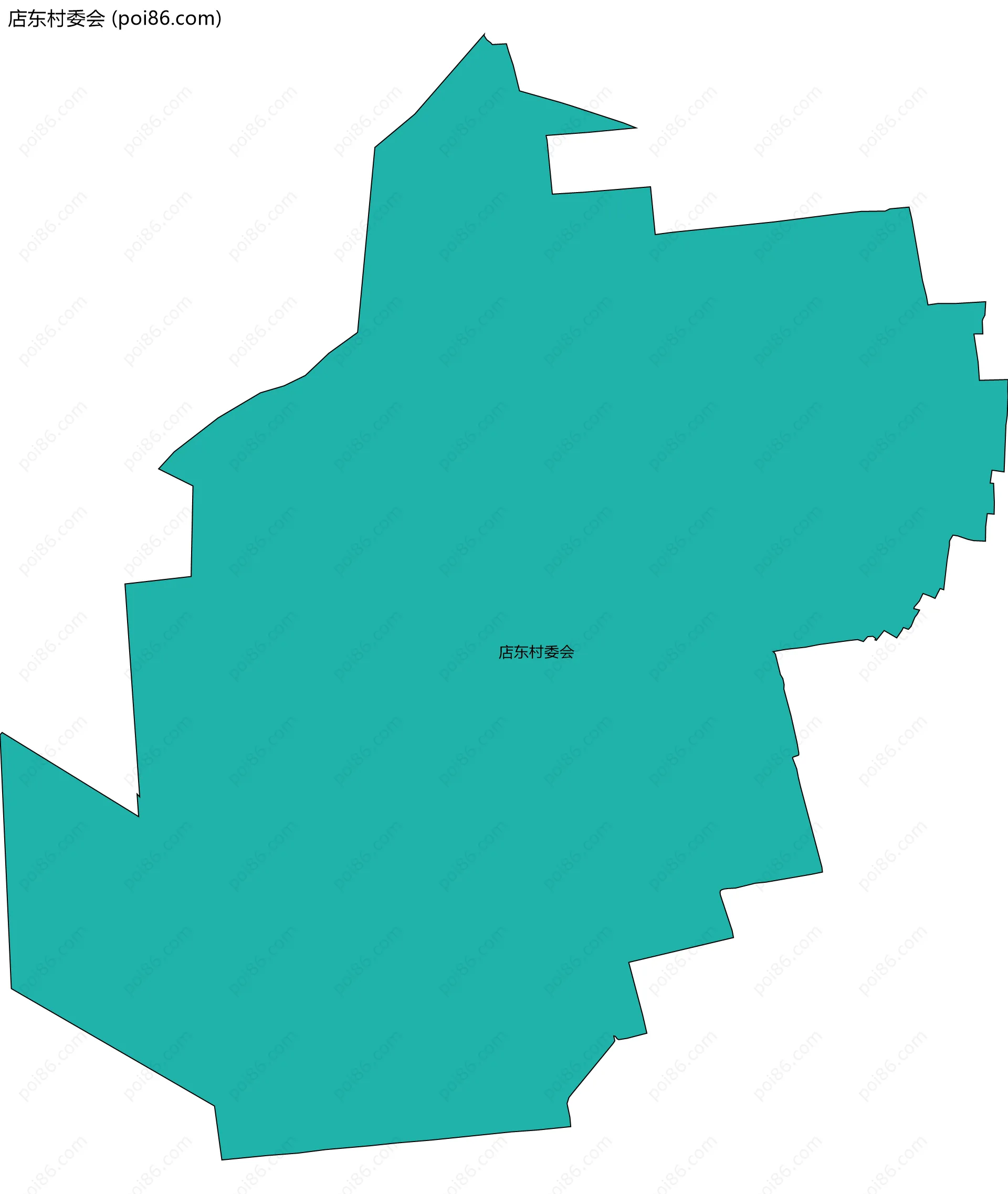 店东村委会边界地图