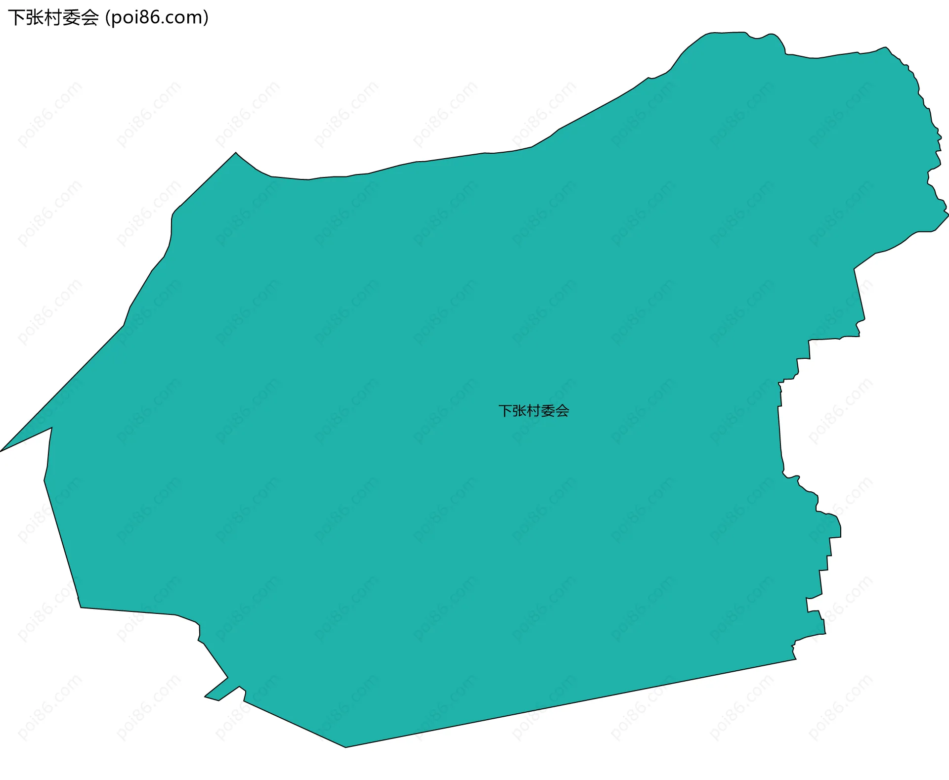 下张村委会边界地图