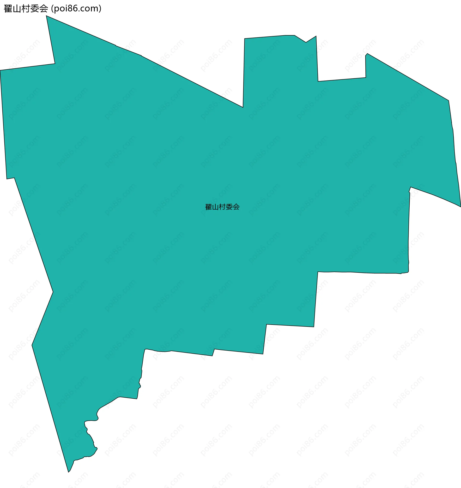 翟山村委会边界地图