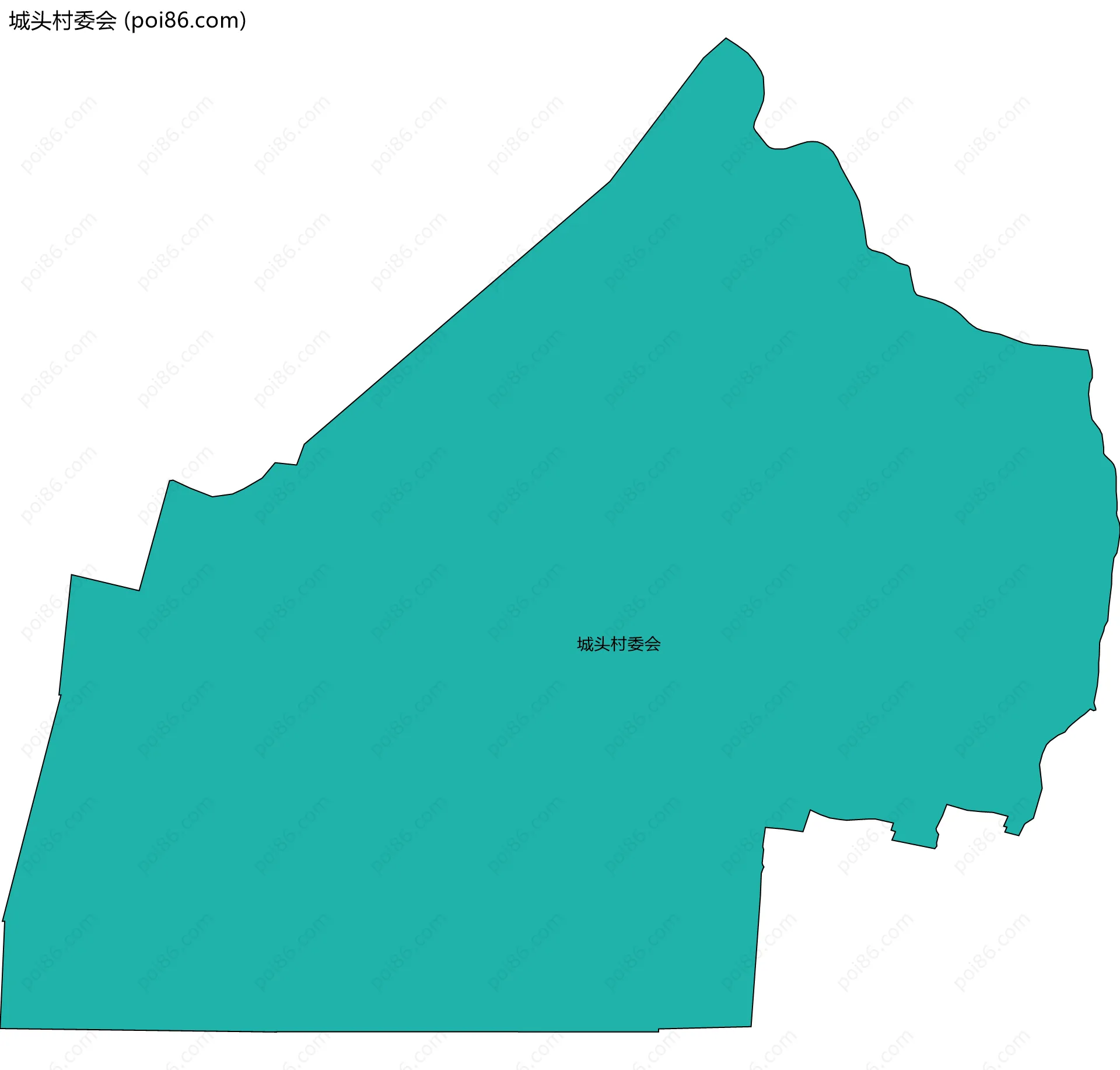 城头村委会边界地图