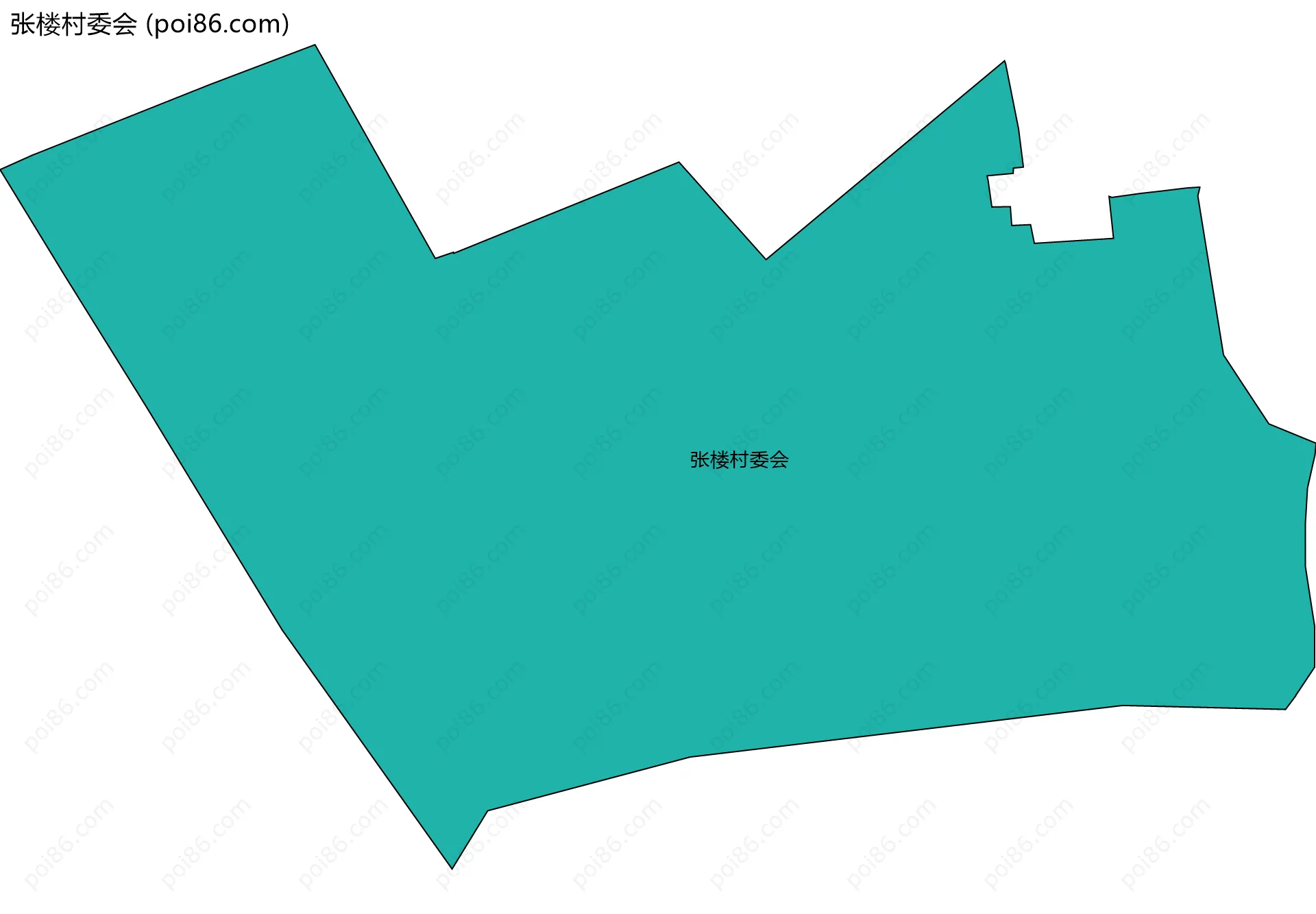 张楼村委会边界地图