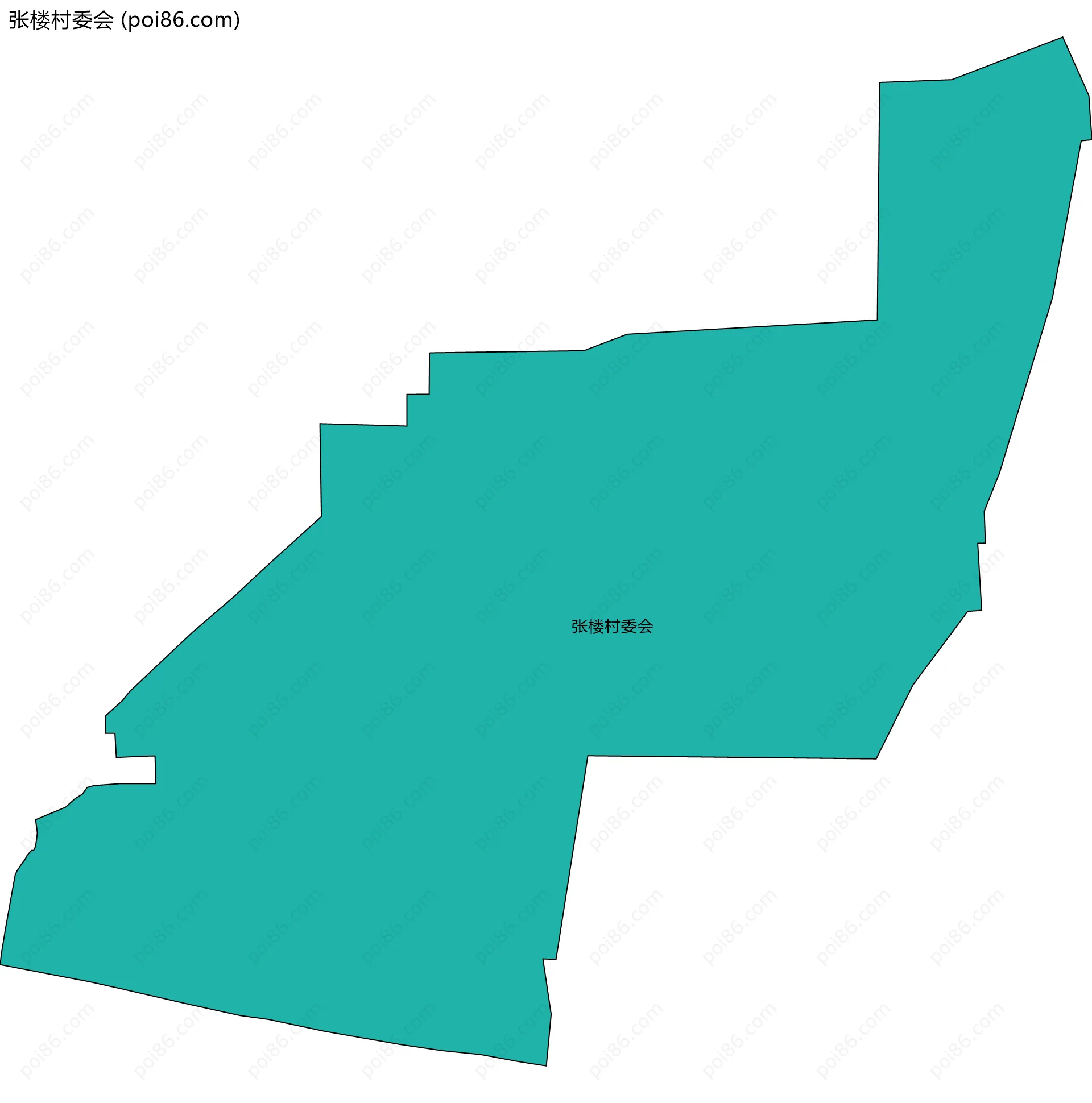 张楼村委会边界地图