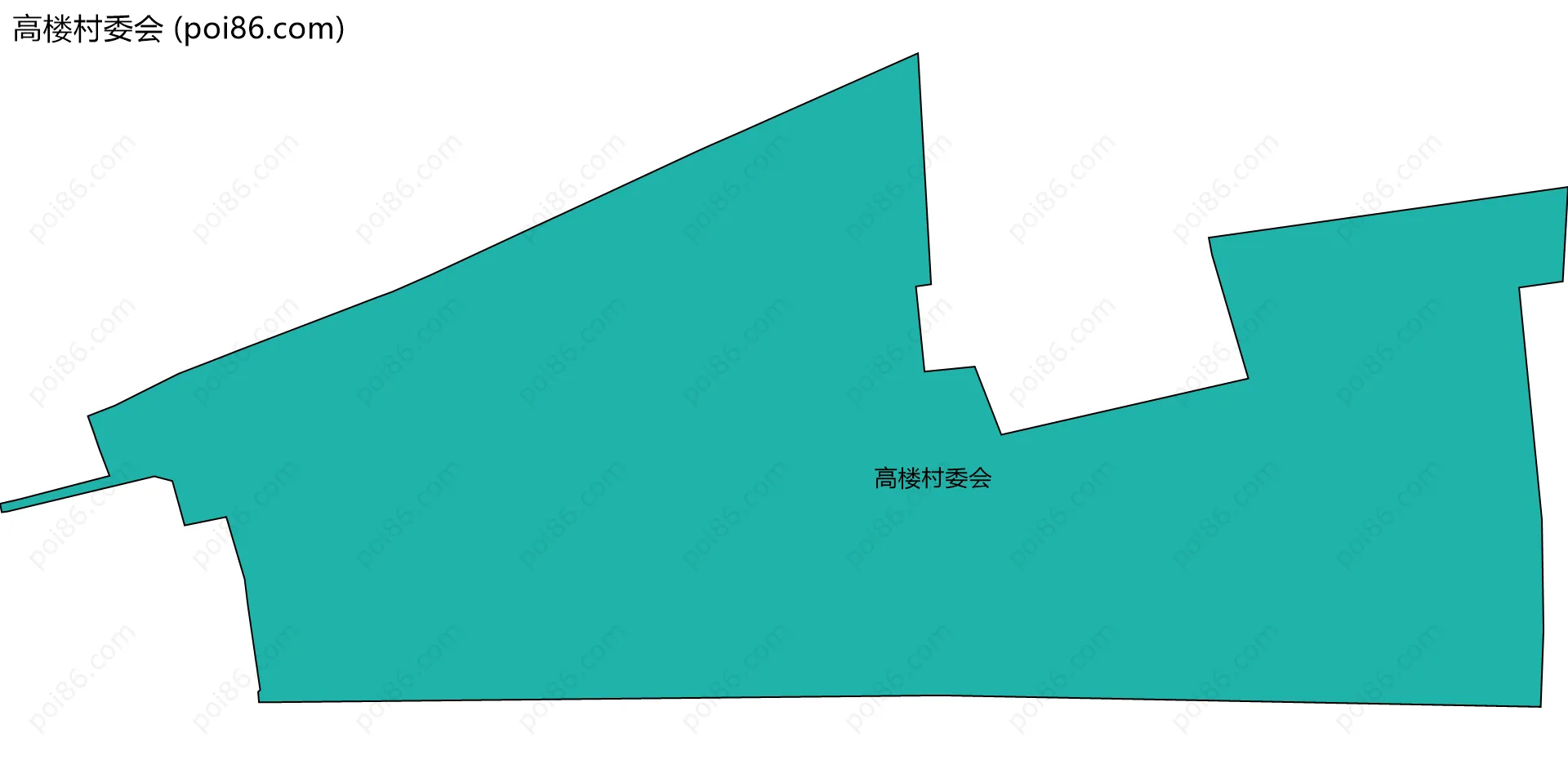 高楼村委会边界地图