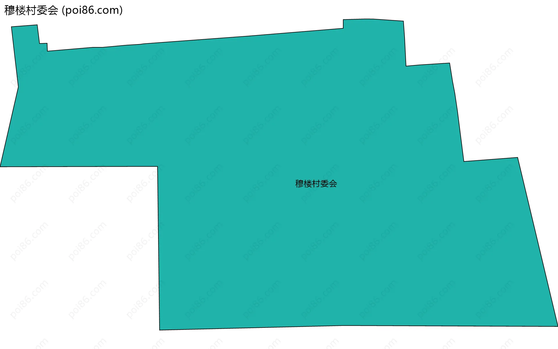 穆楼村委会边界地图