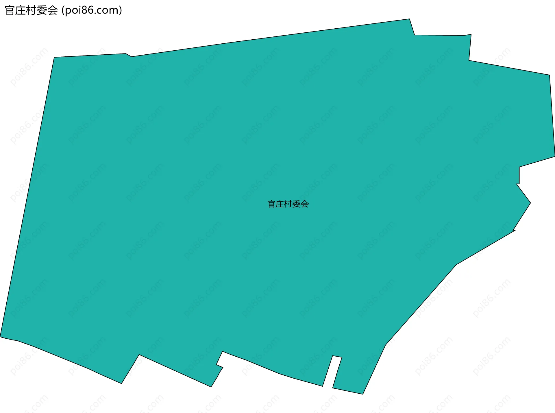 官庄村委会边界地图