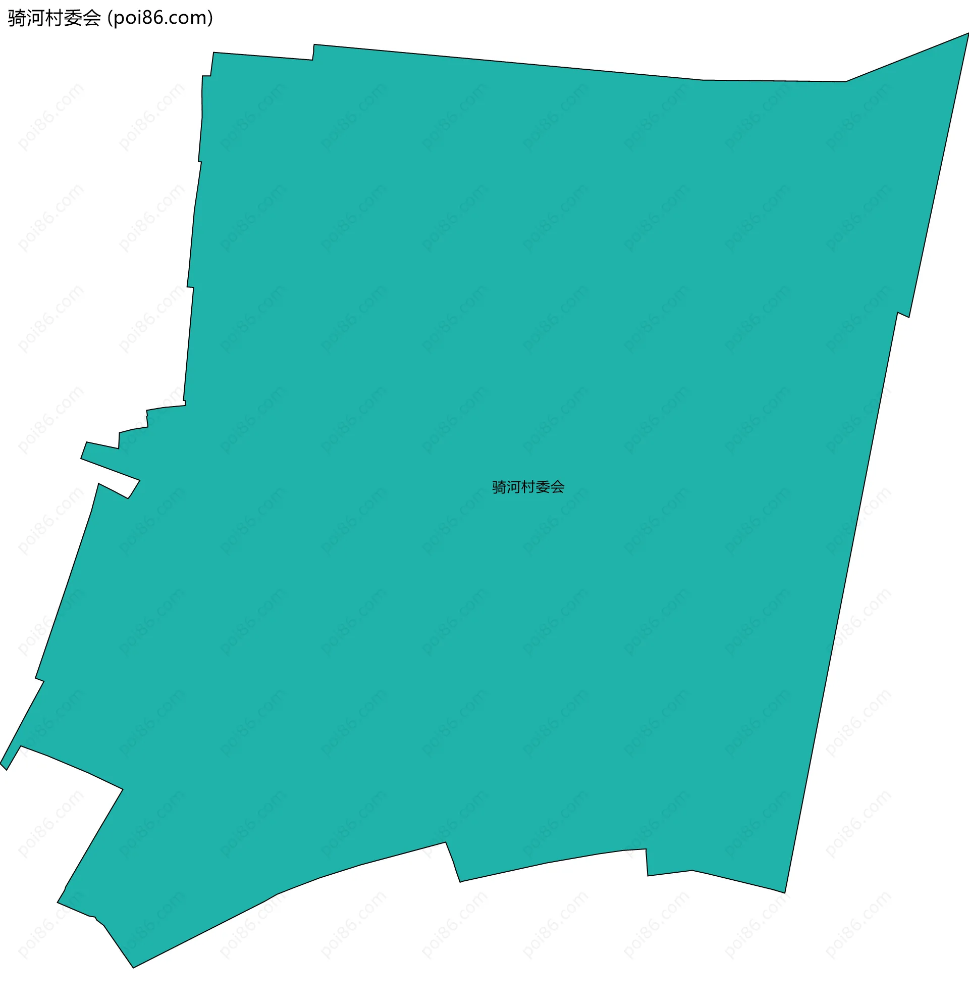 骑河村委会边界地图