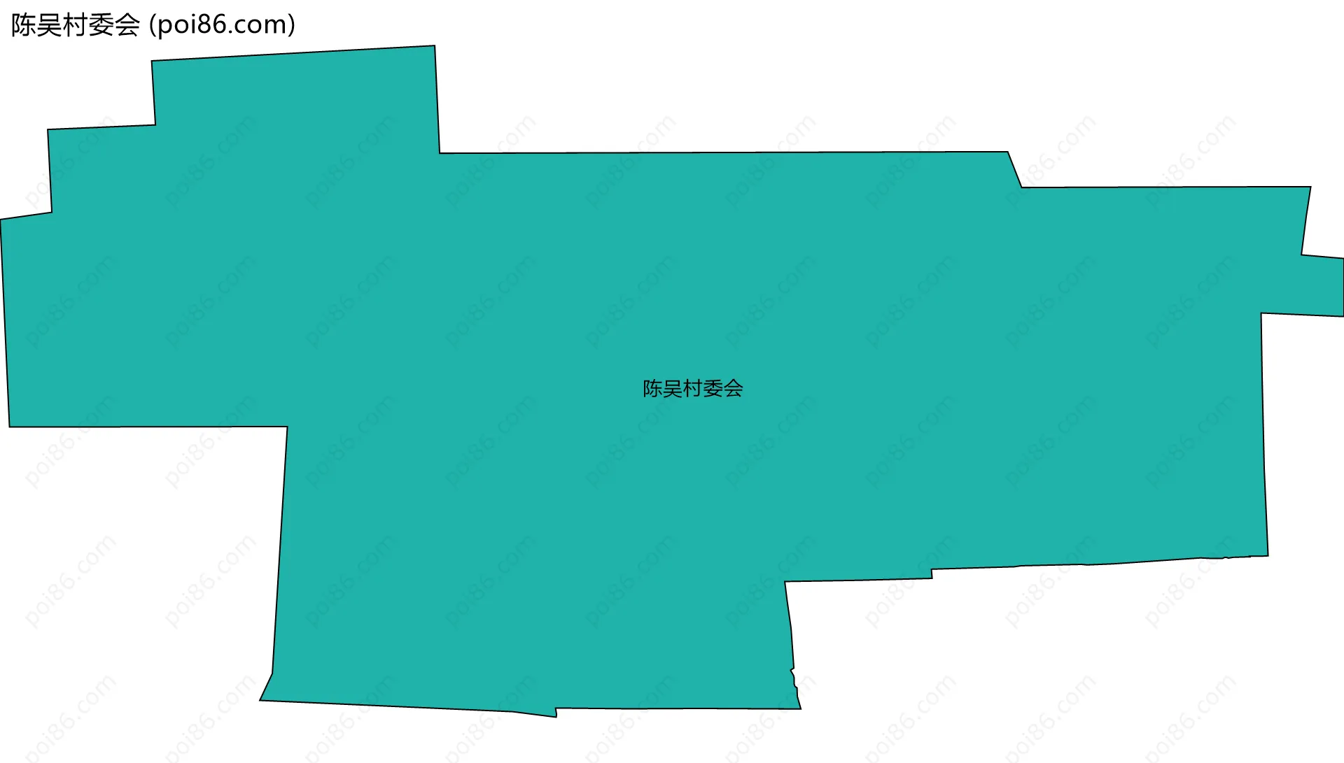 陈吴村委会边界地图