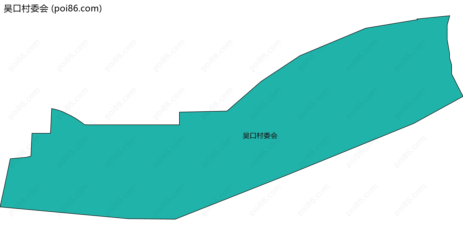 吴口村委会边界地图