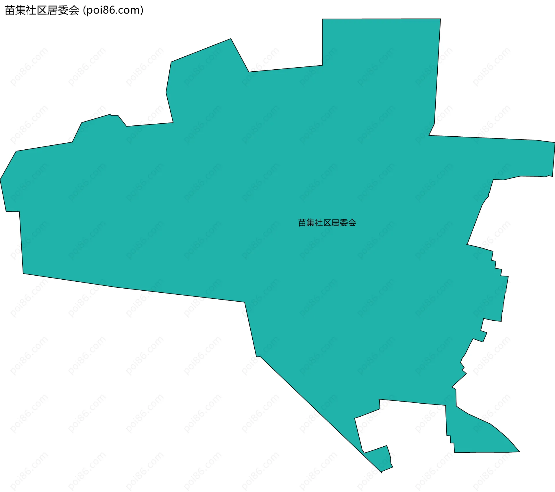 苗集社区居委会边界地图