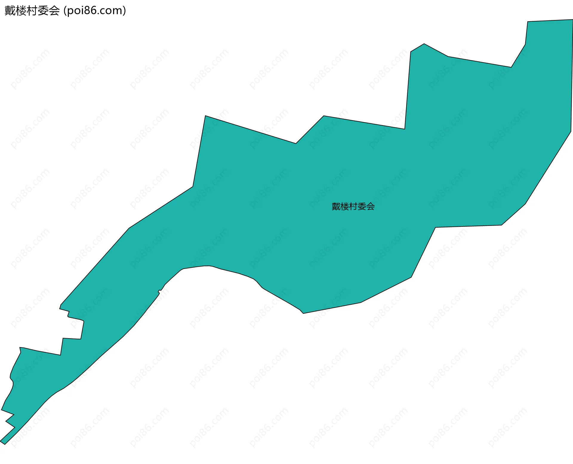 戴楼村委会边界地图