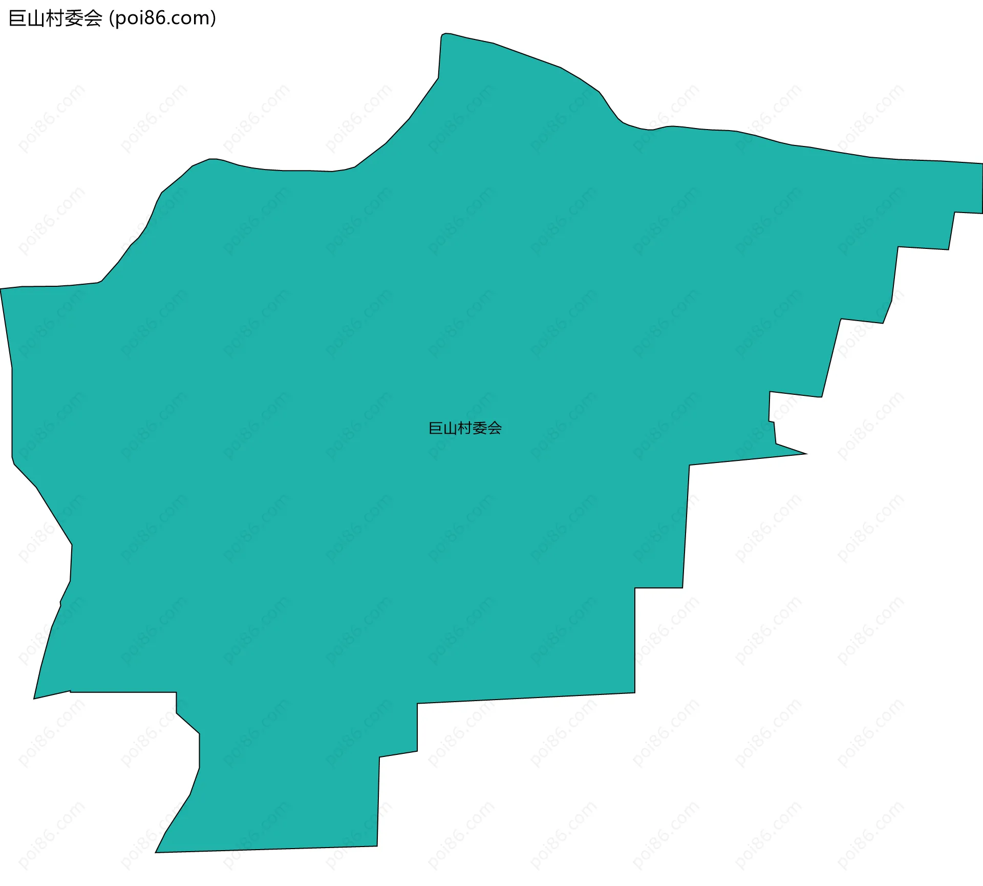 巨山村委会边界地图