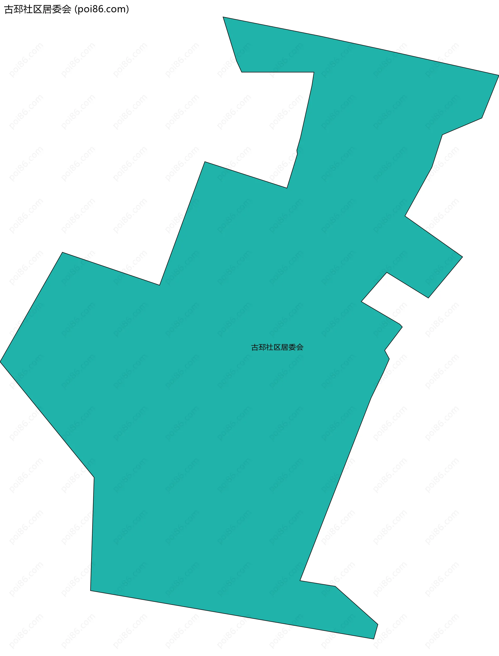古邳社区居委会边界地图