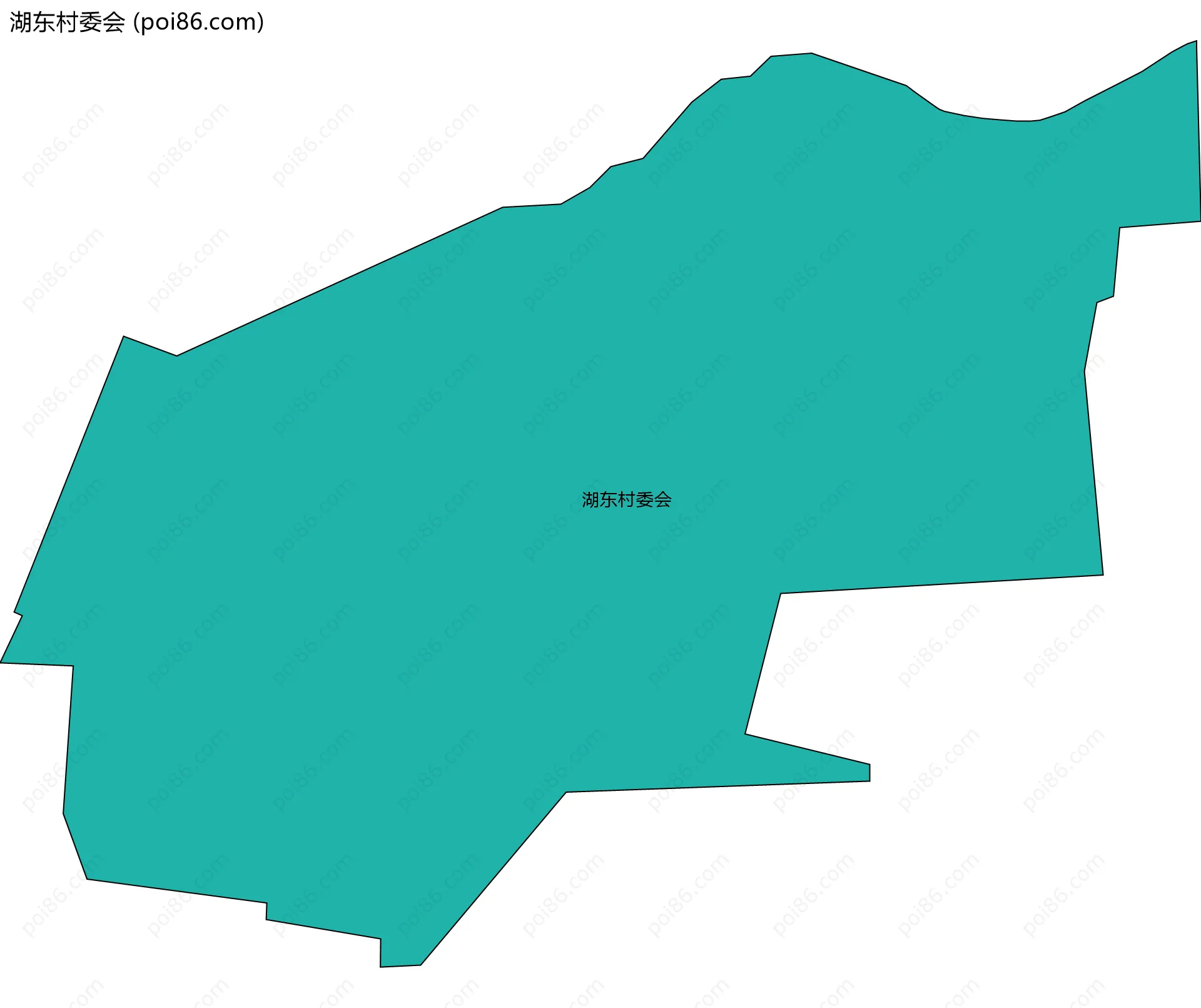 湖东村委会边界地图