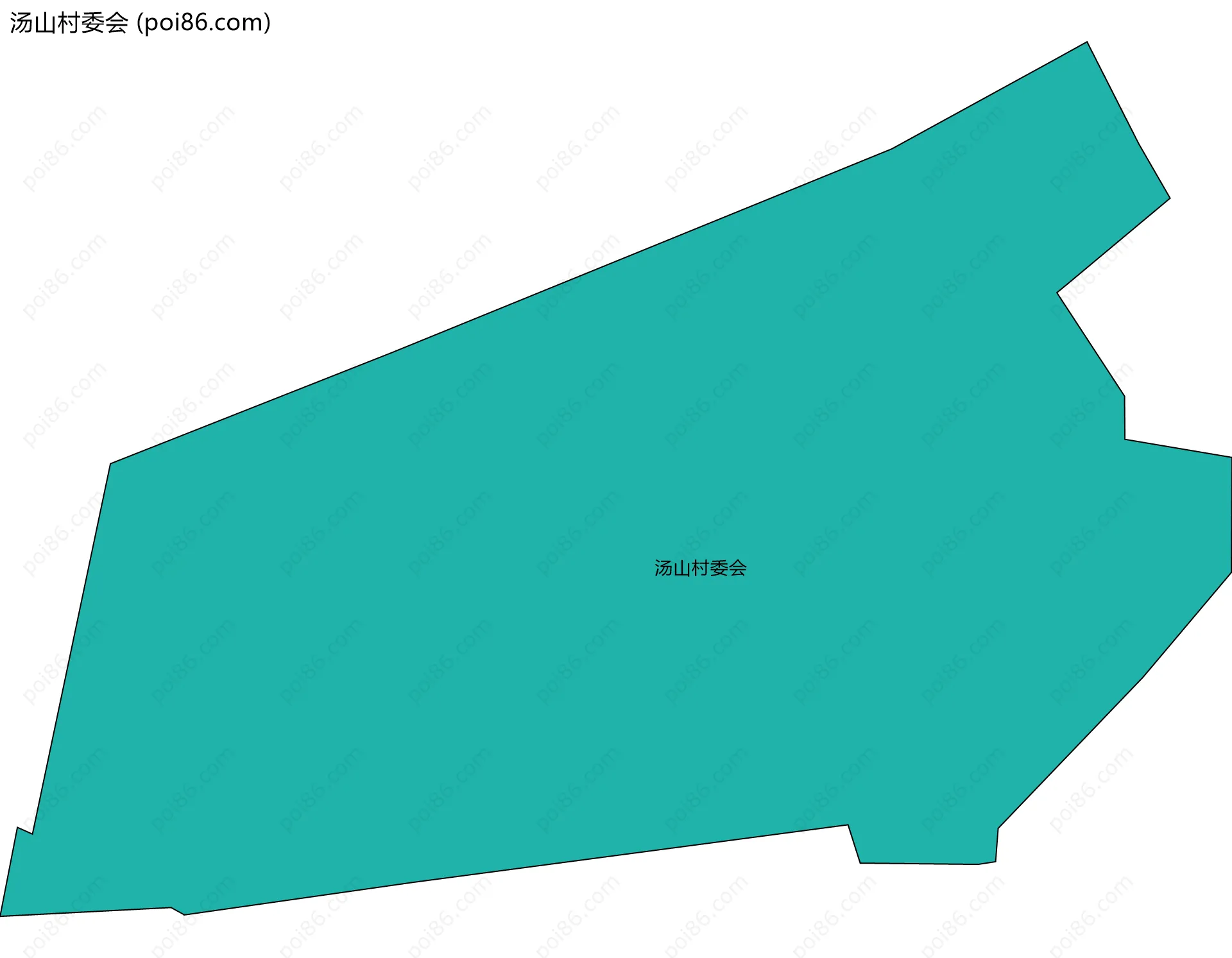 汤山村委会边界地图