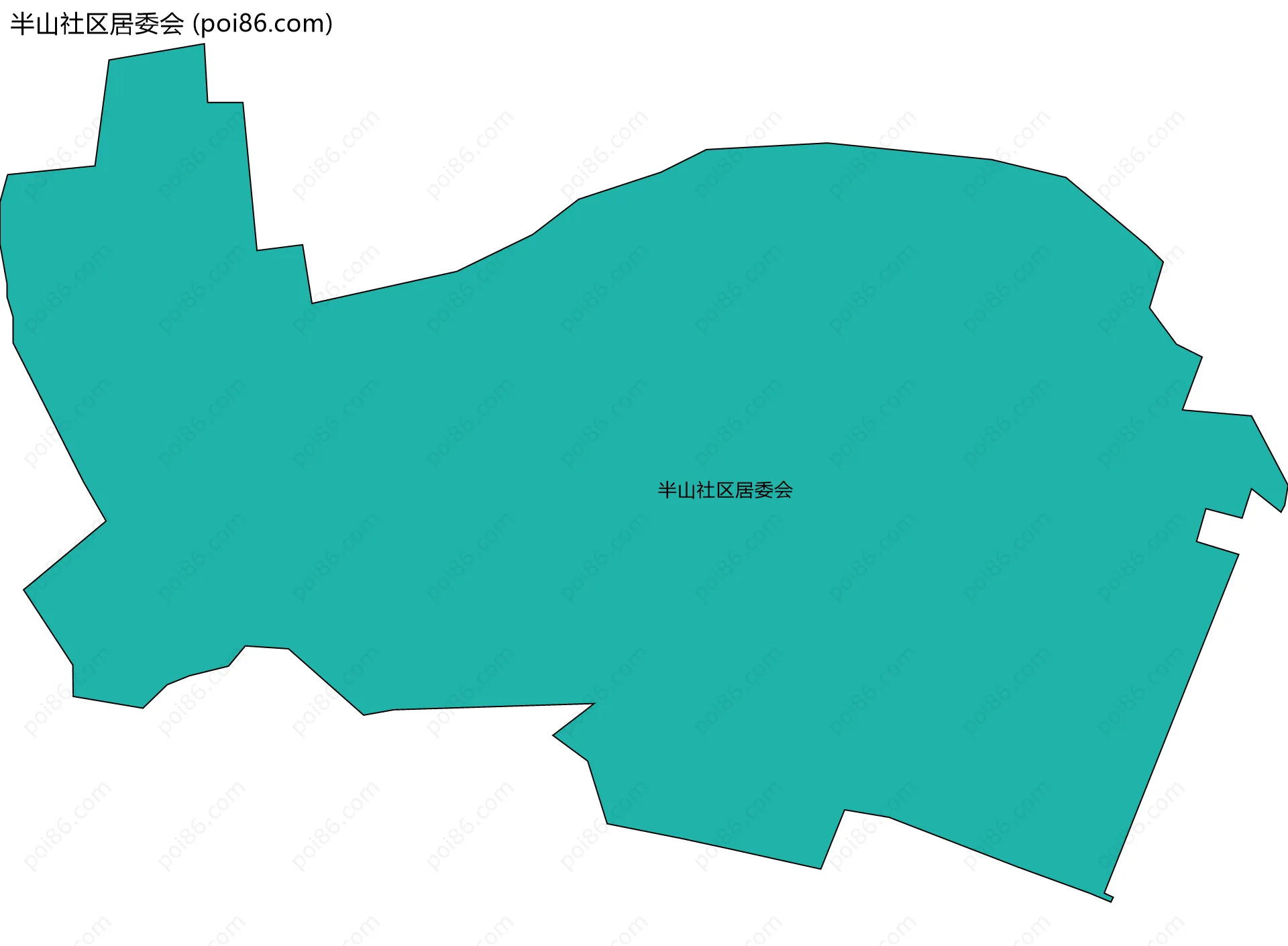 半山社区居委会边界地图