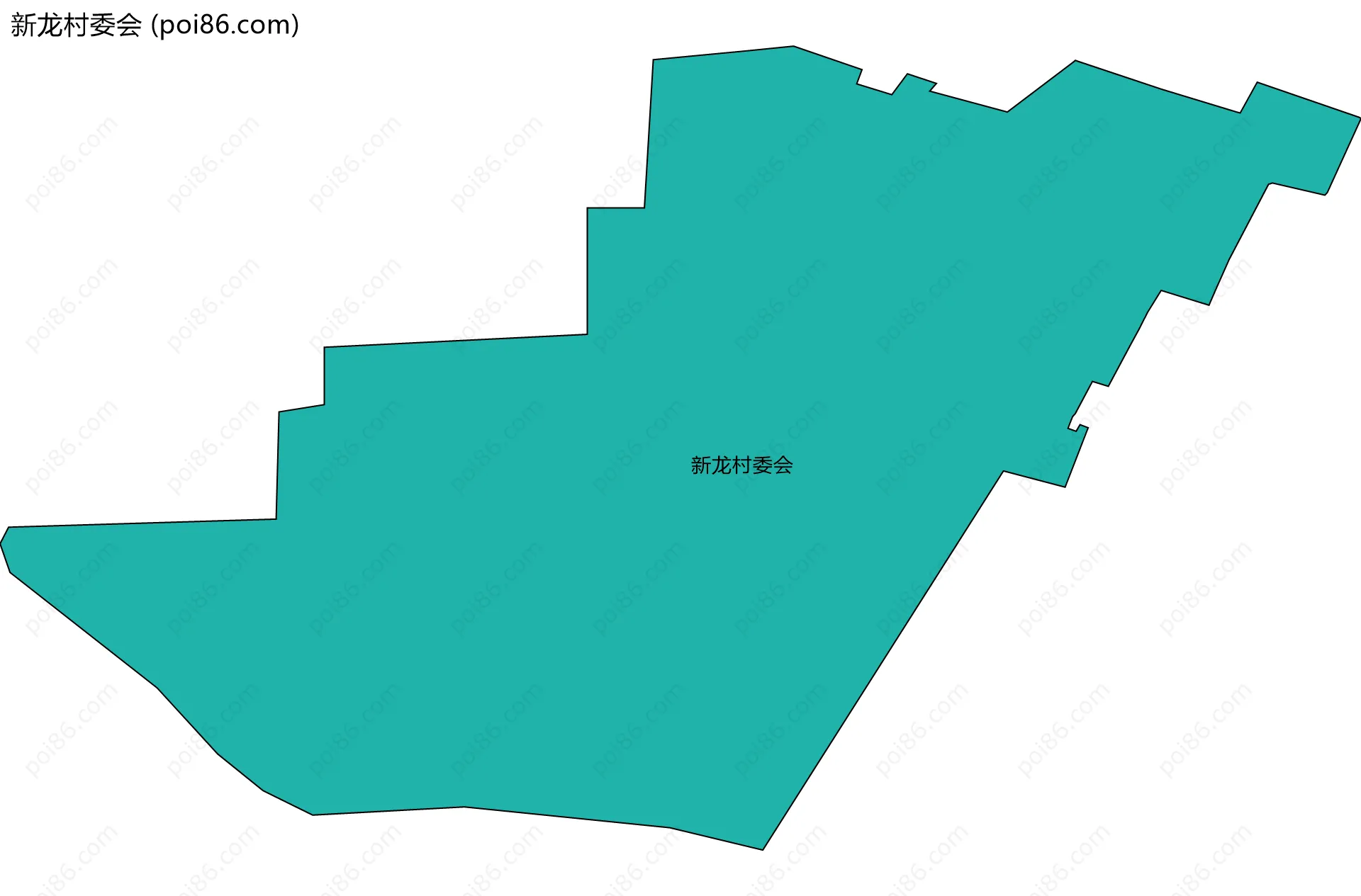 新龙村委会边界地图