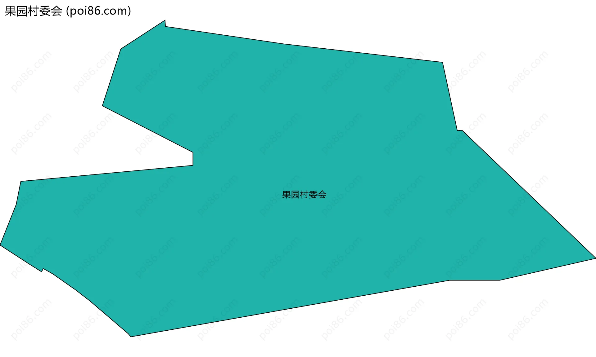果园村委会边界地图