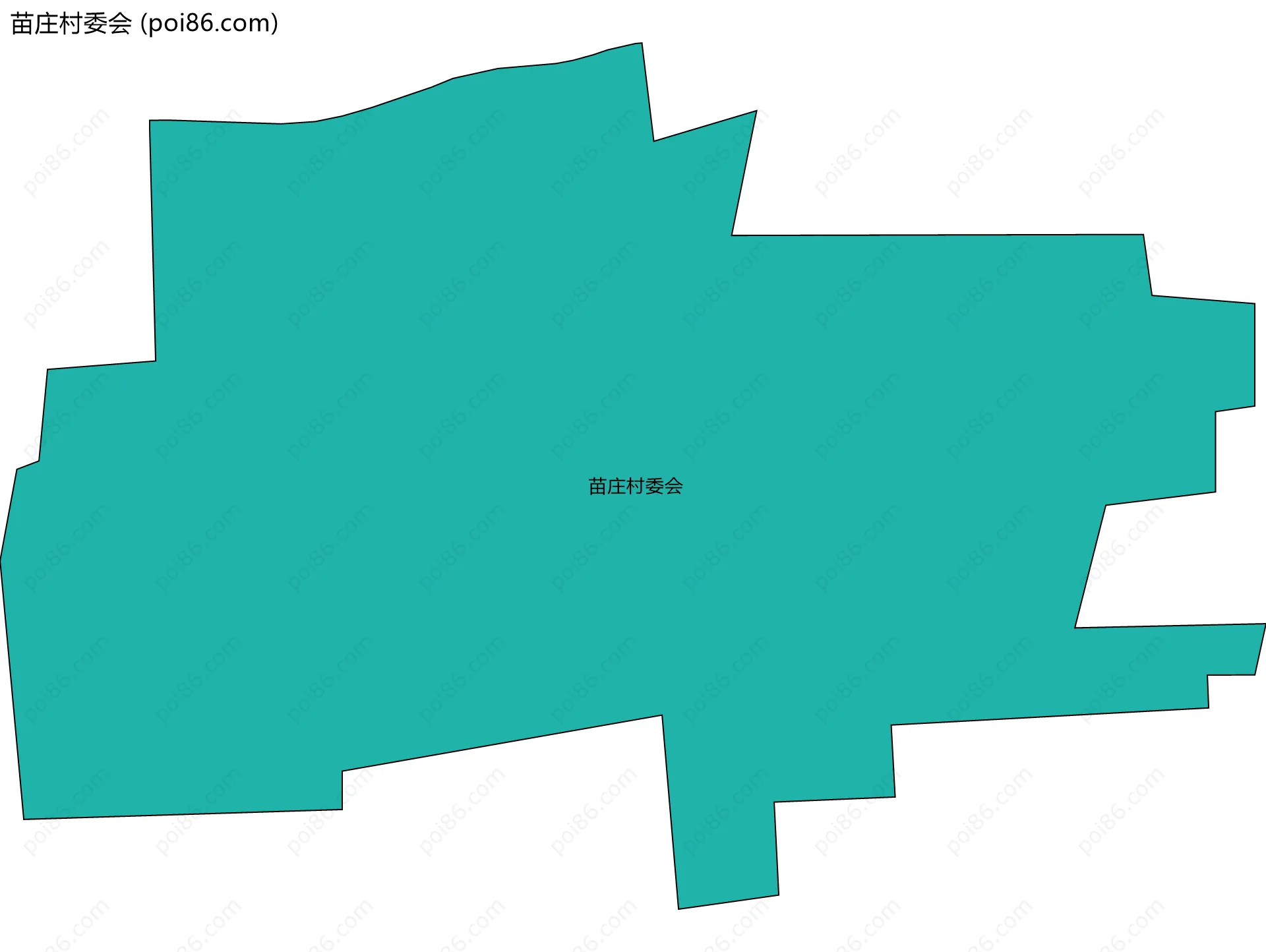 苗庄村委会边界地图