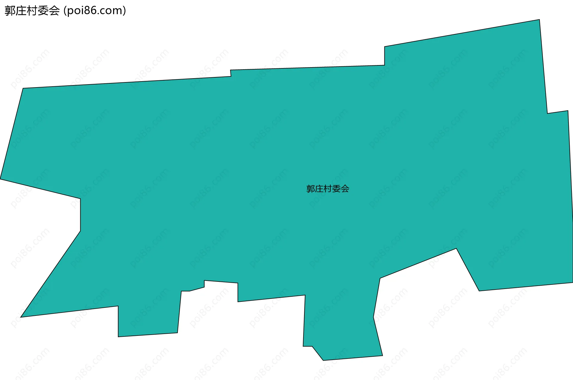 郭庄村委会边界地图
