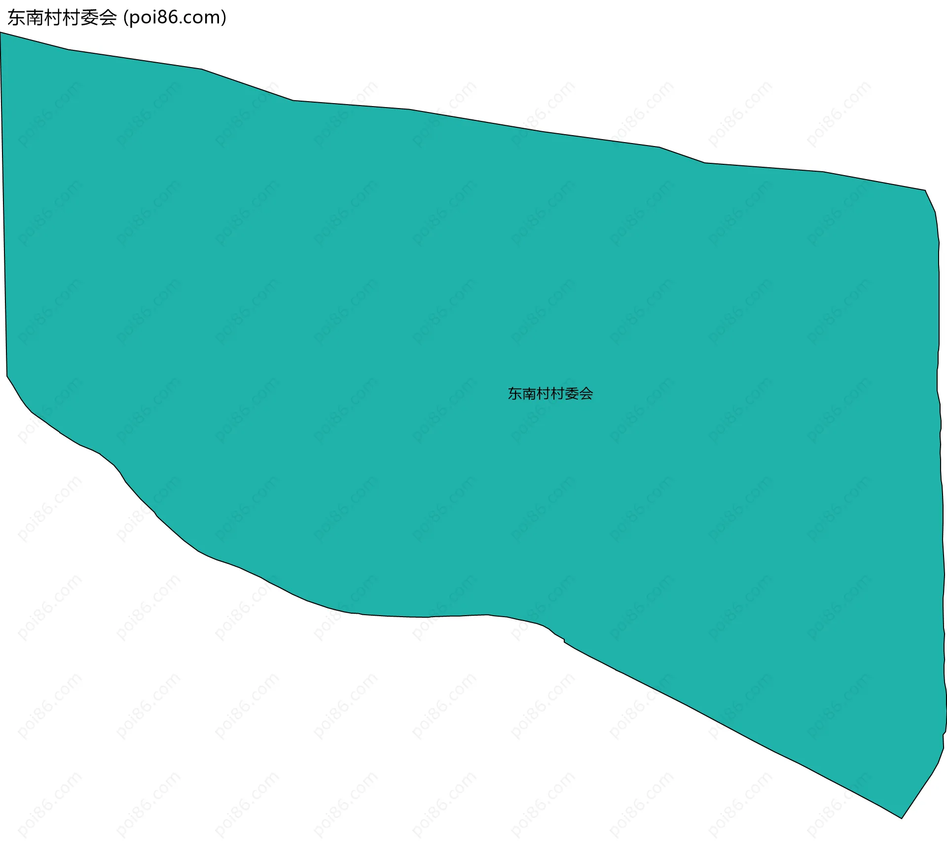 东南村村委会边界地图