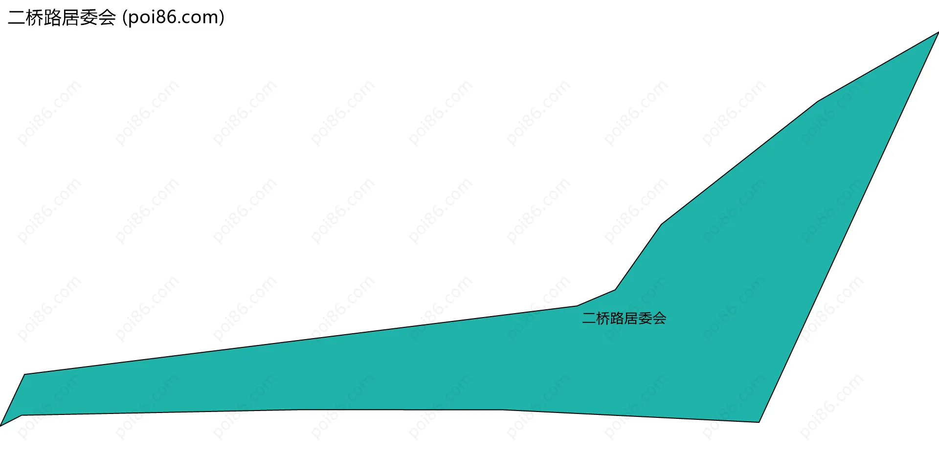 二桥路居委会边界地图