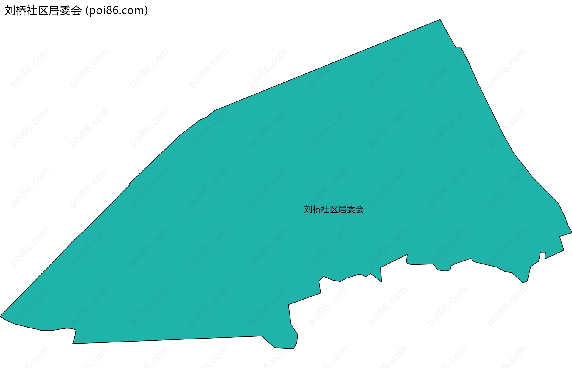 刘桥社区居委会边界地图