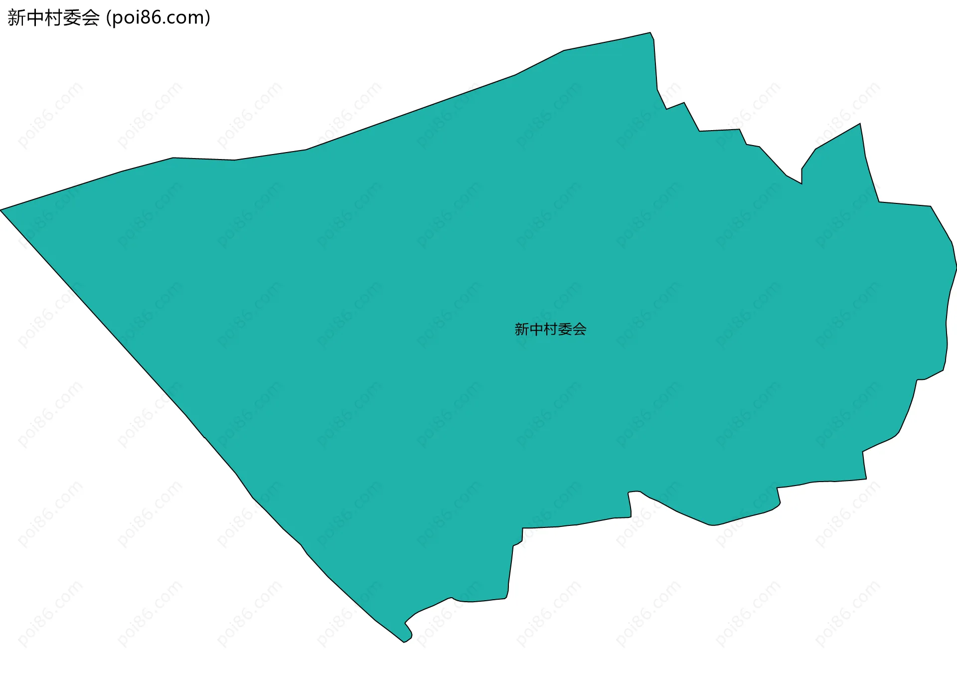 新中村委会边界地图