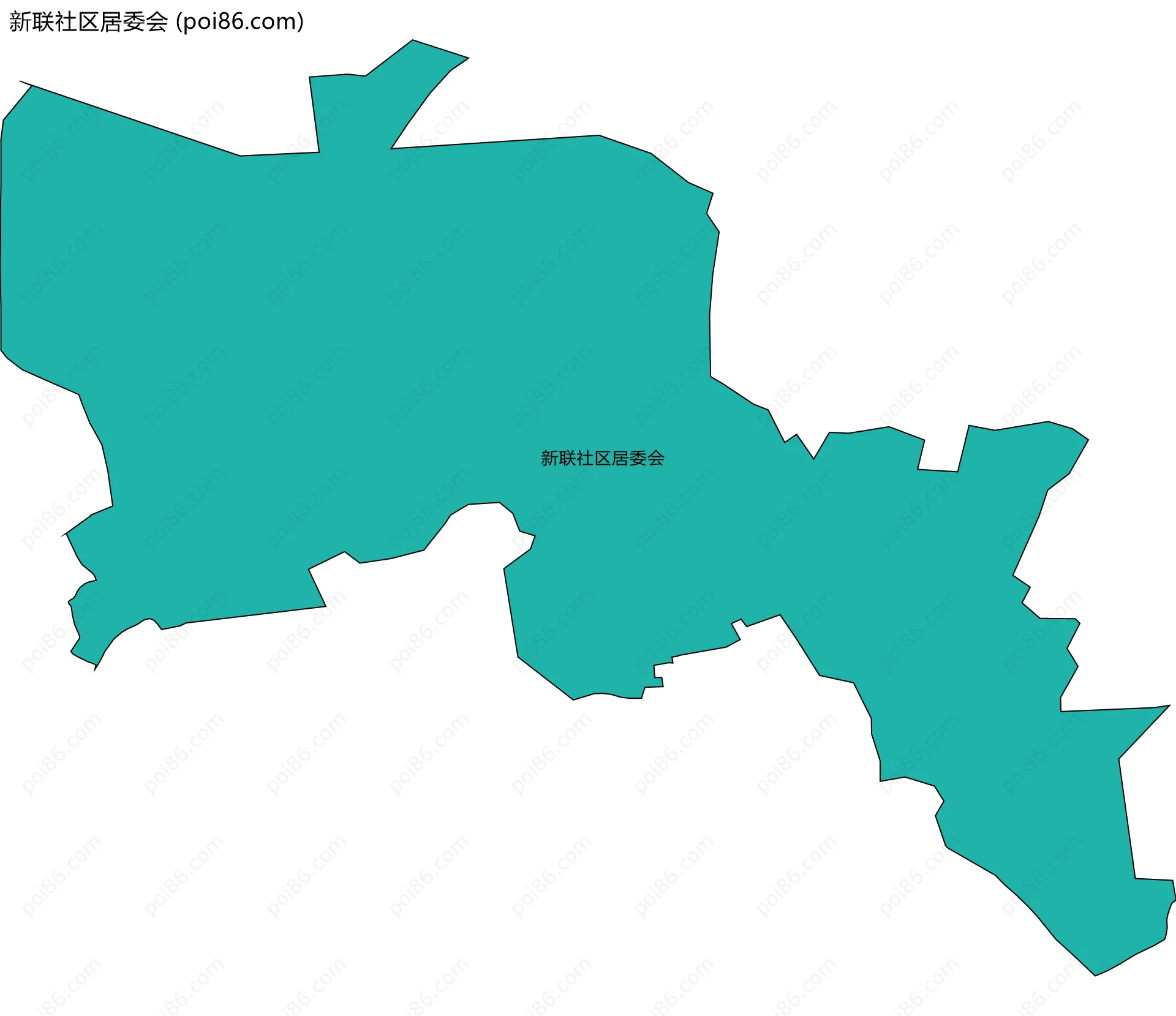 新联社区居委会边界地图