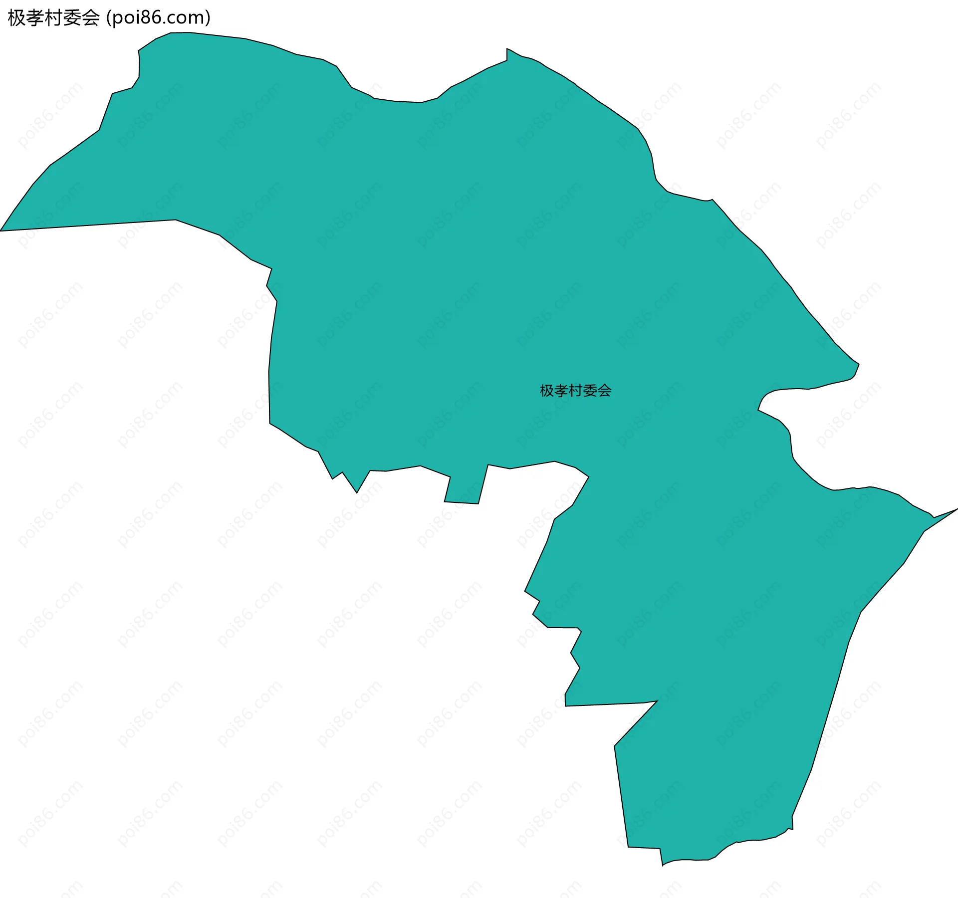 极孝村委会边界地图