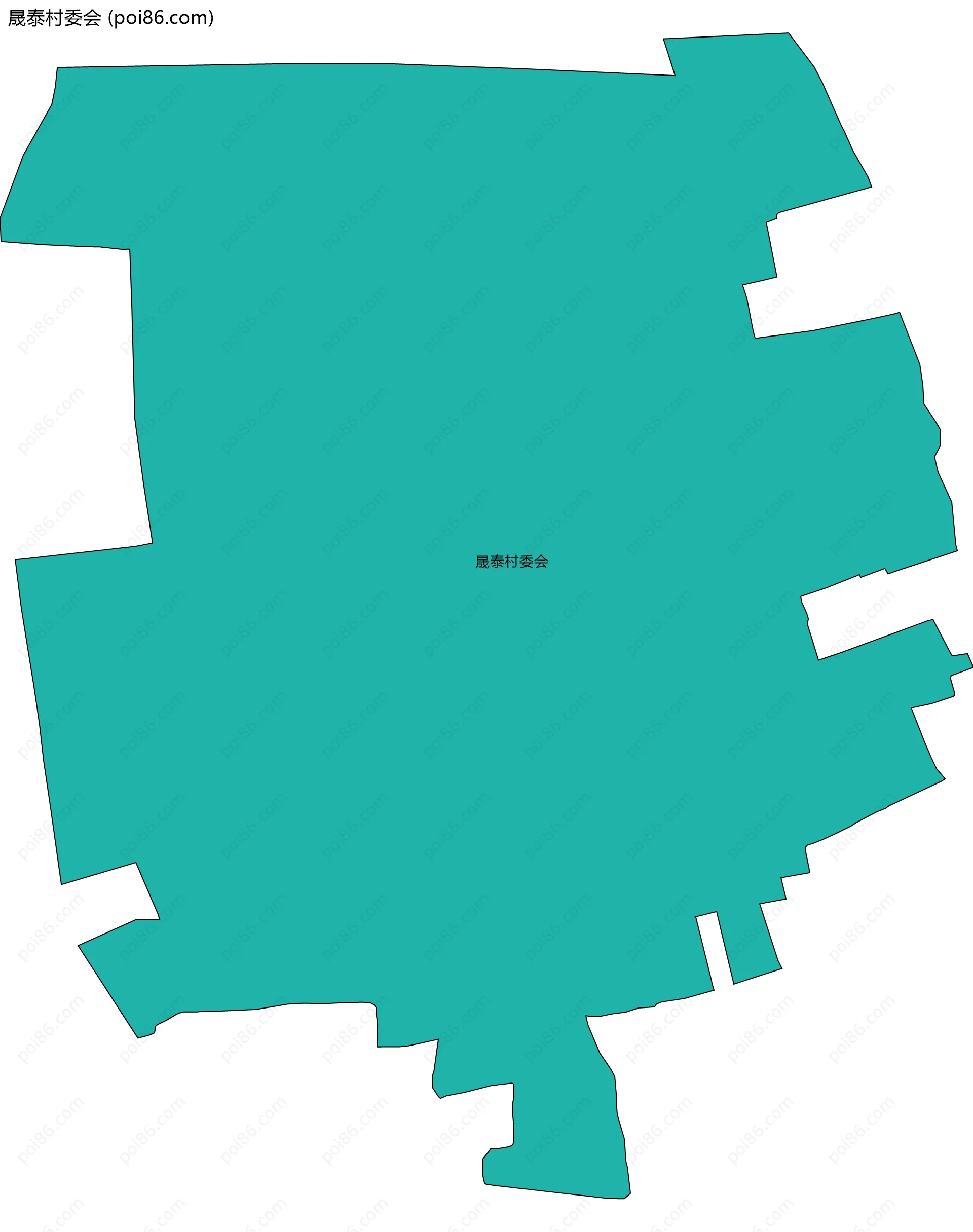 晟泰村委会边界地图