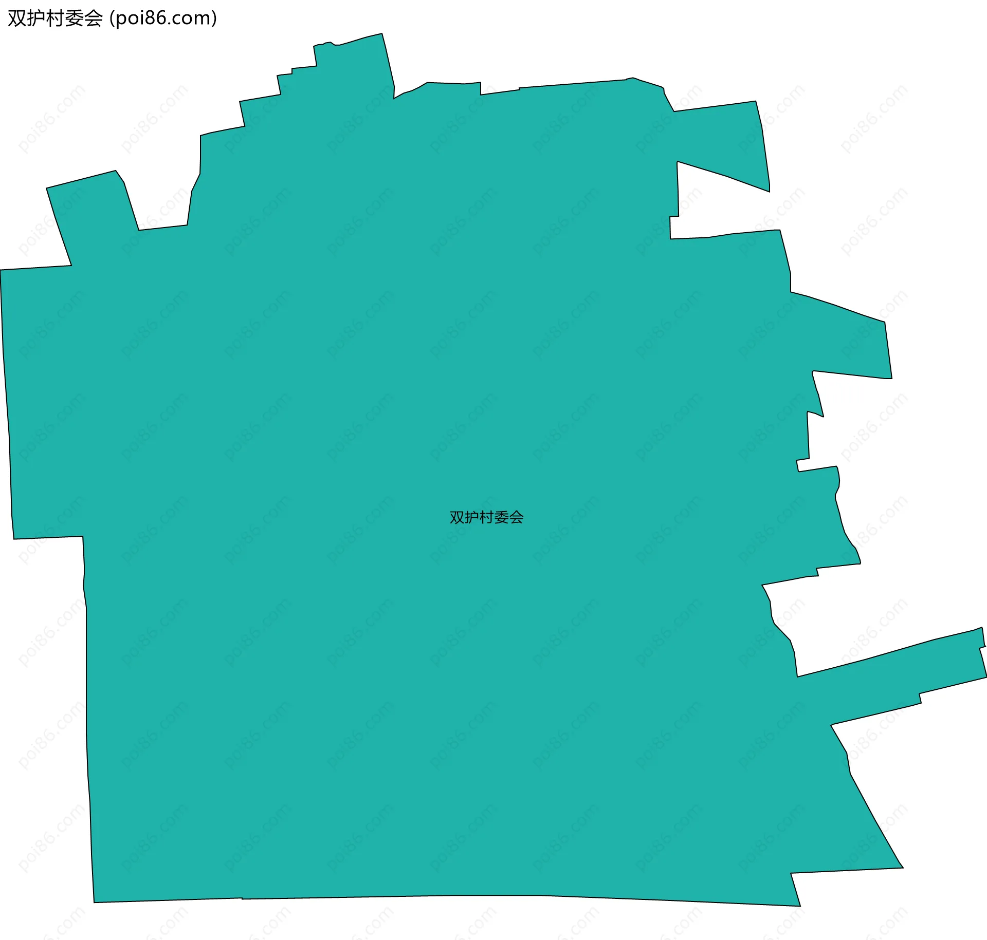 双护村委会边界地图