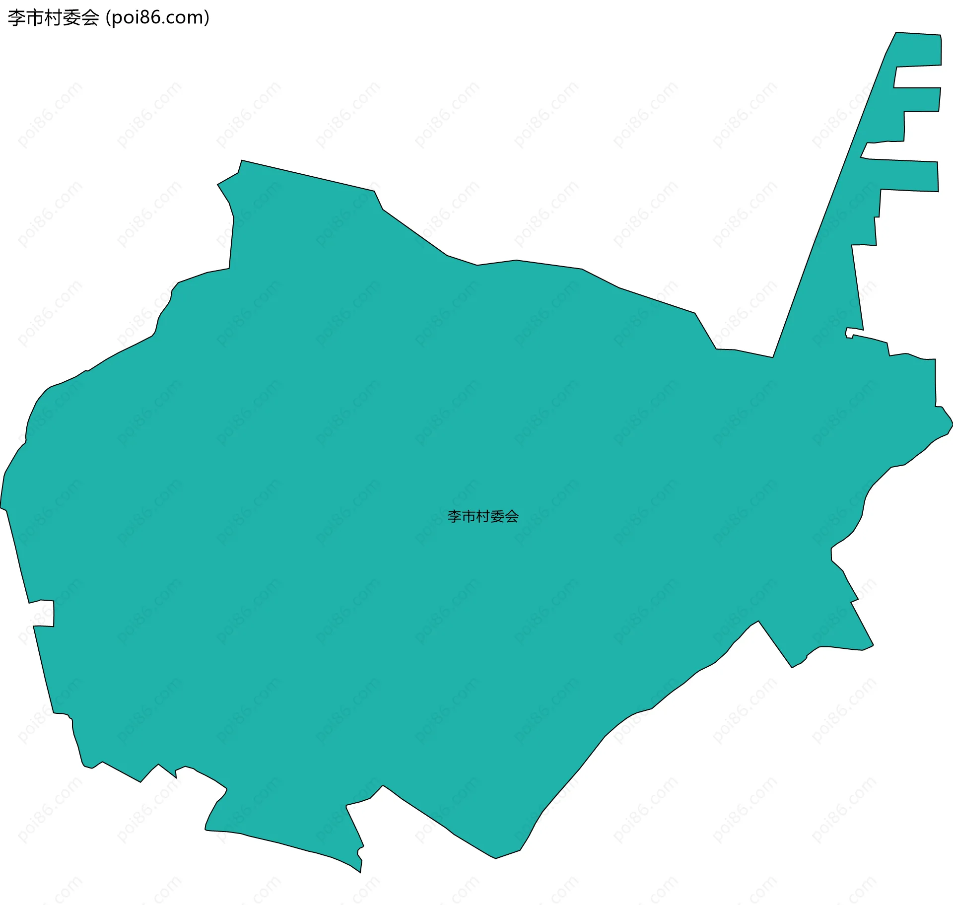 李市村委会边界地图