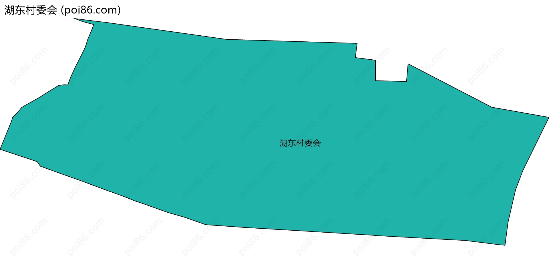 湖东村委会边界地图