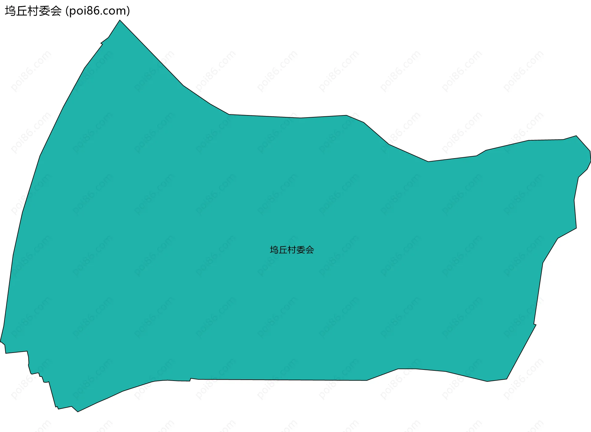 坞丘村委会边界地图