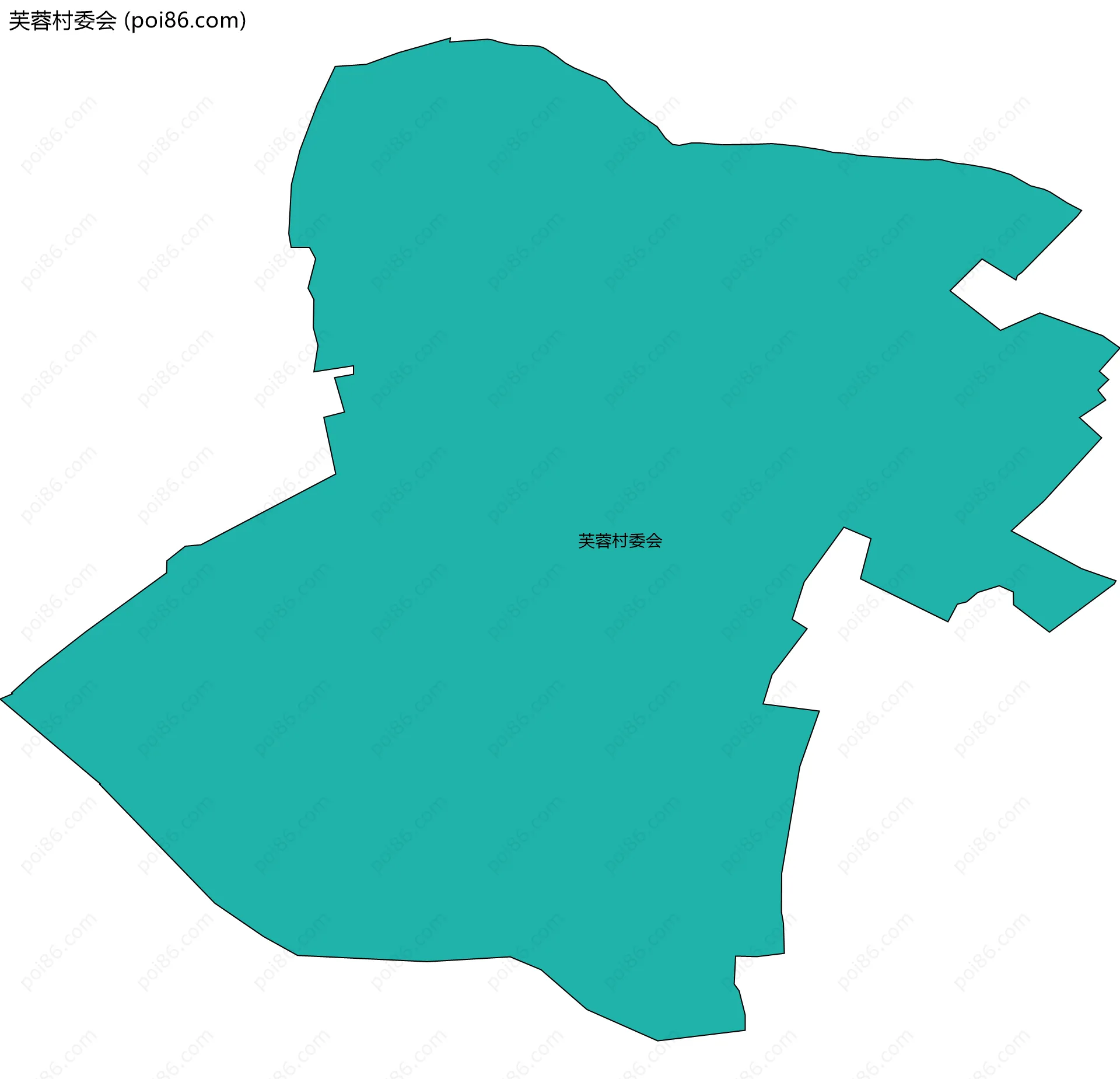 芙蓉村委会边界地图