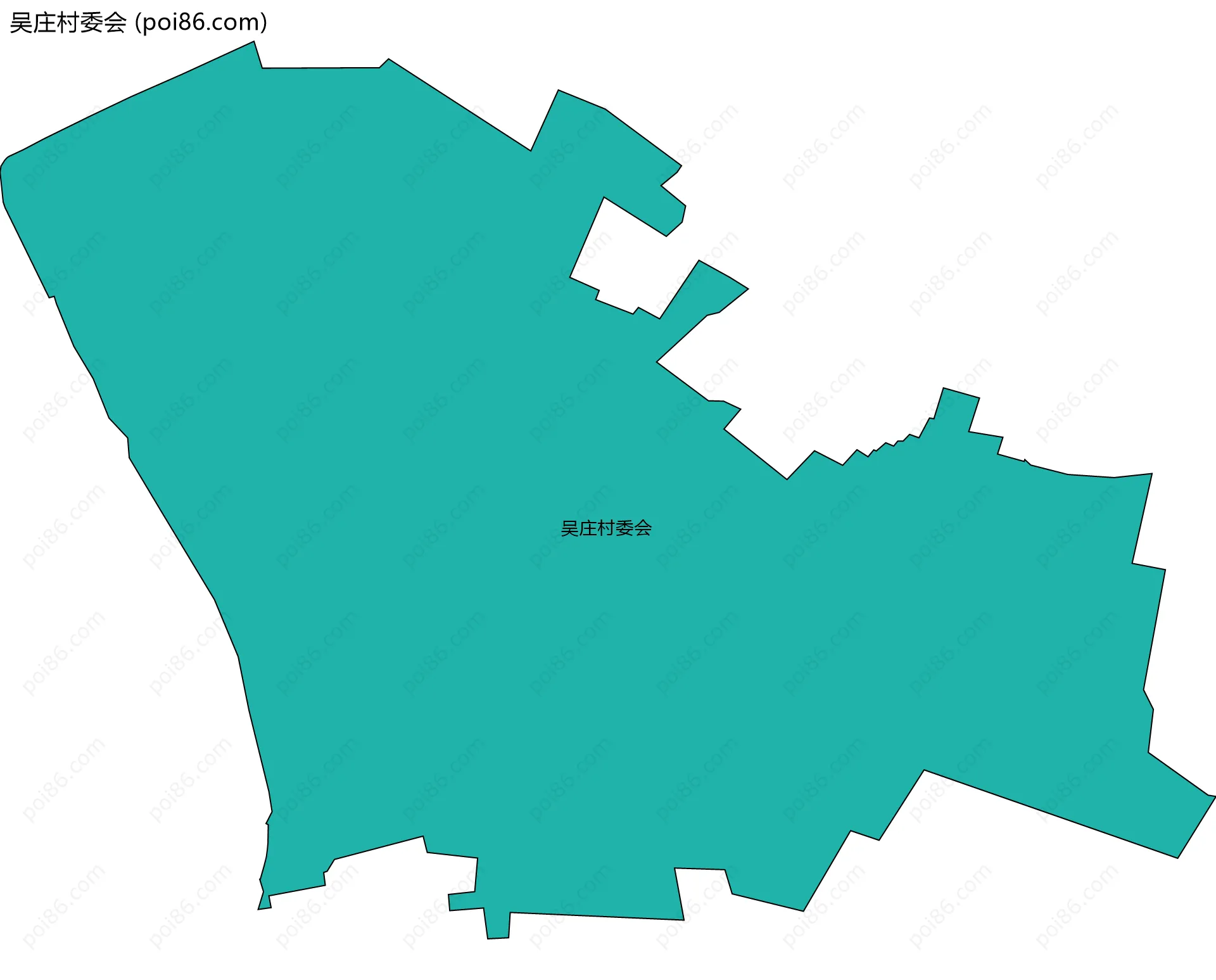 吴庄村委会边界地图