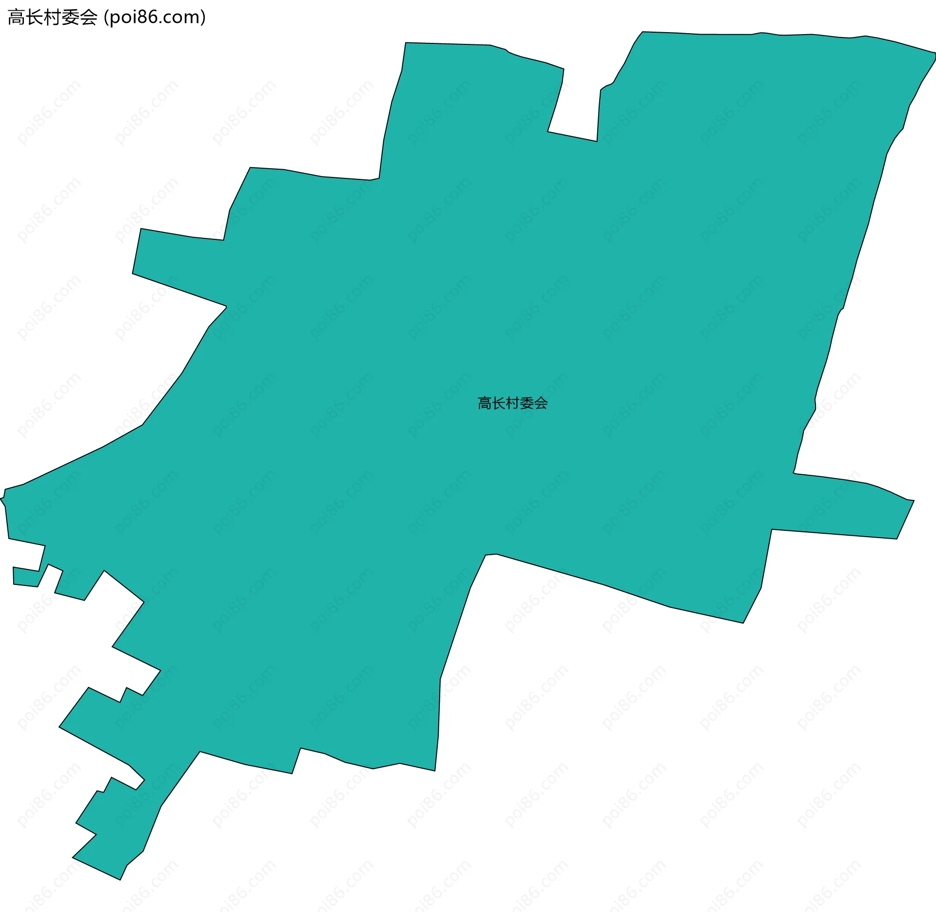 高长村委会边界地图