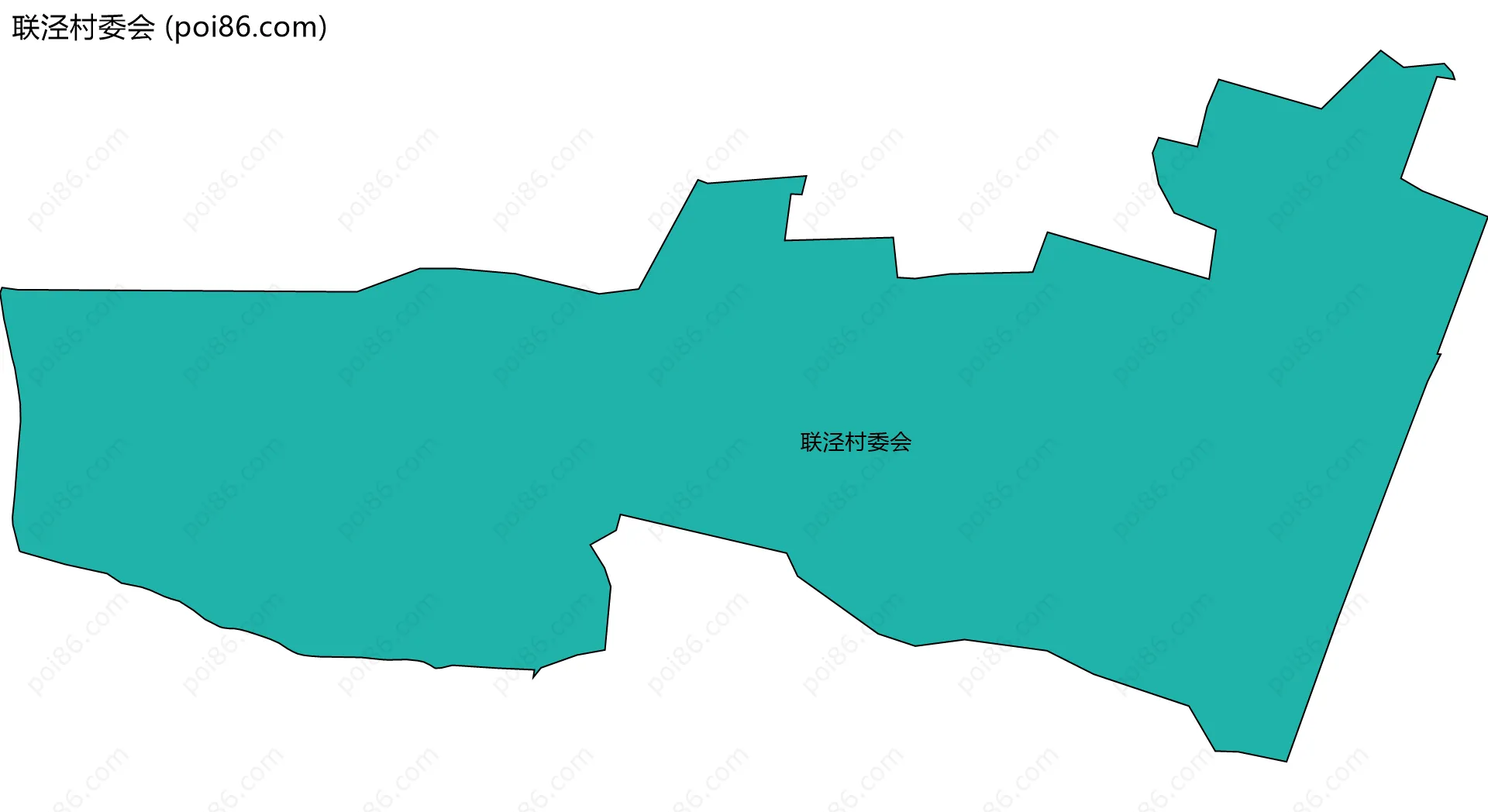 联泾村委会边界地图