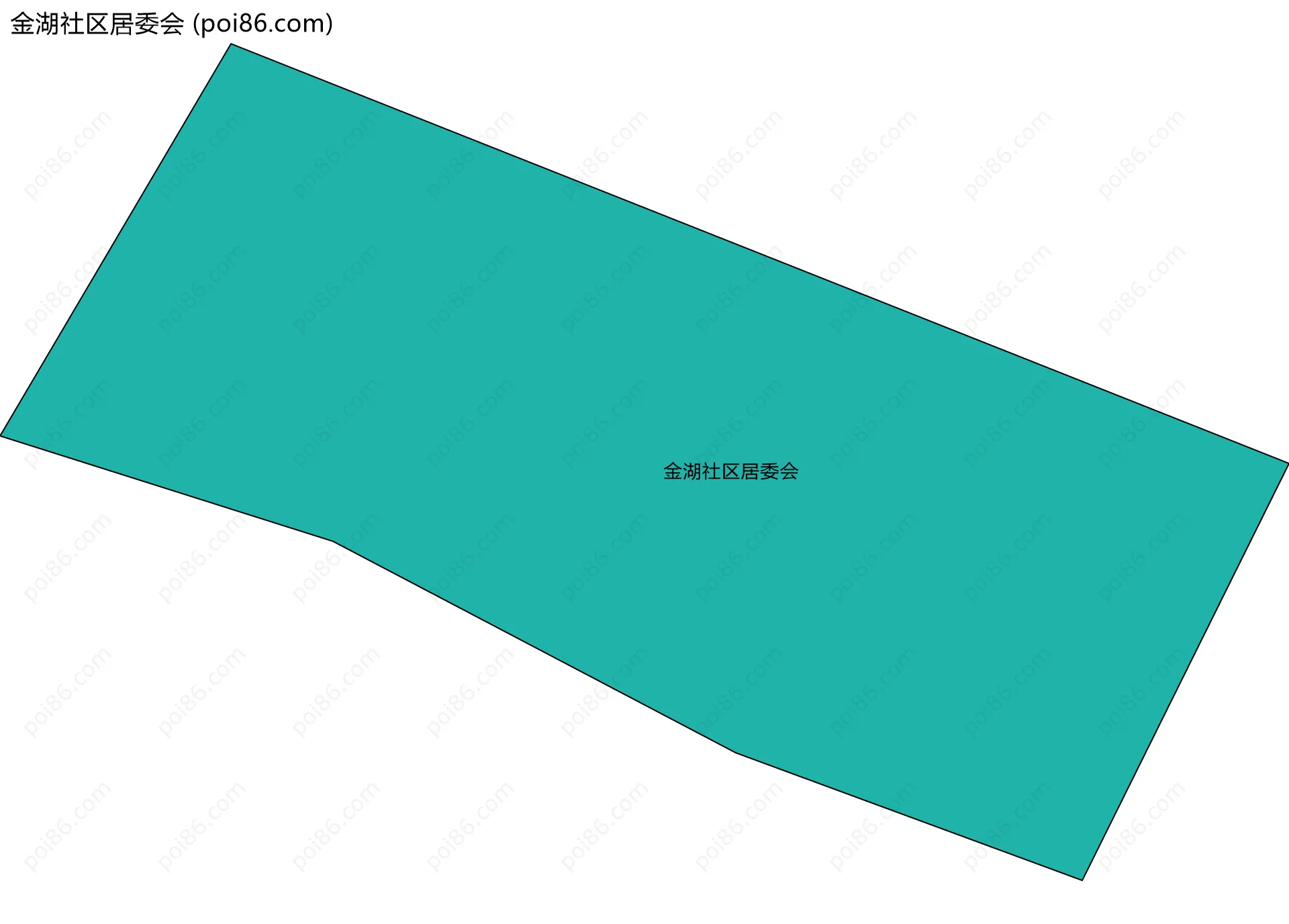 金湖社区居委会边界地图