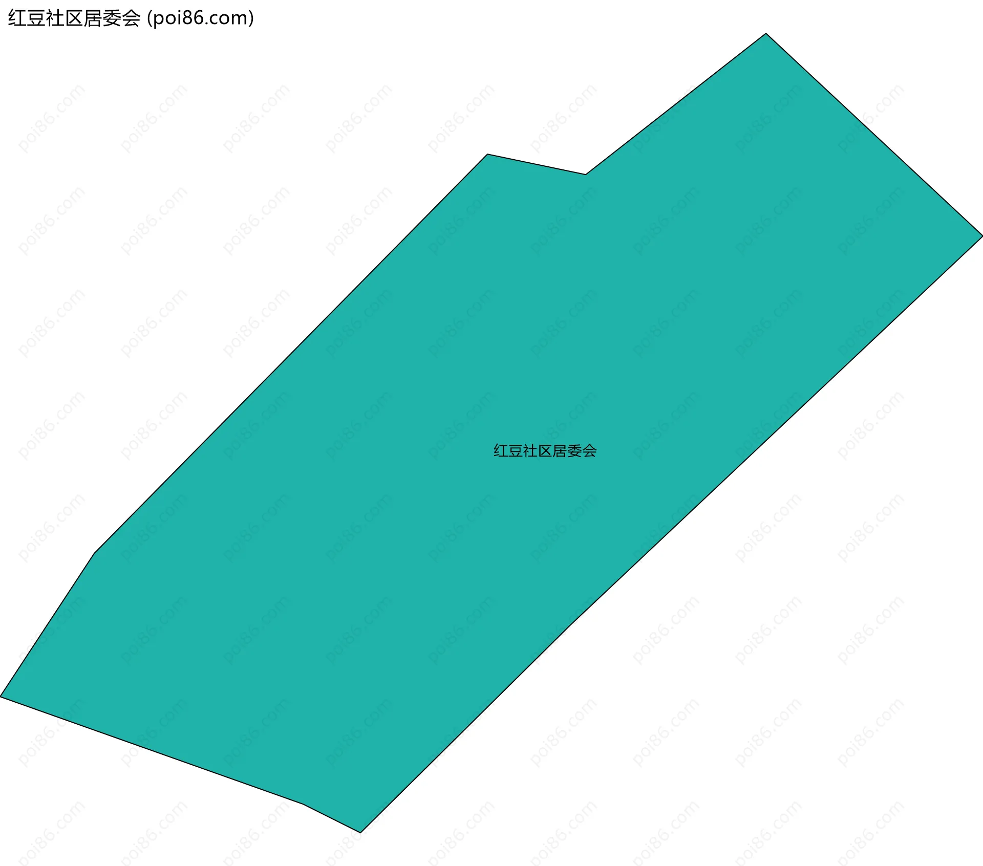 红豆社区居委会边界地图