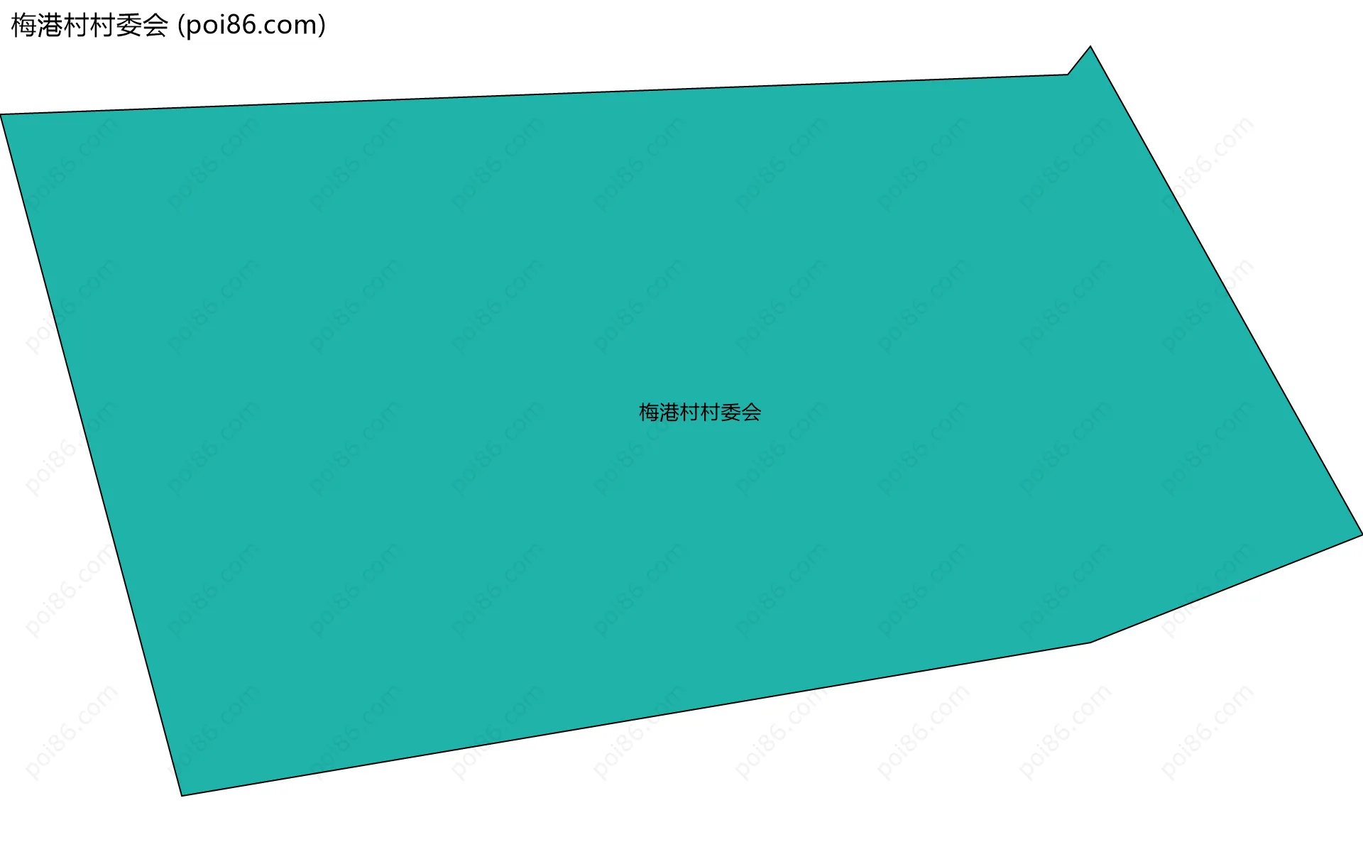 梅港村村委会边界地图