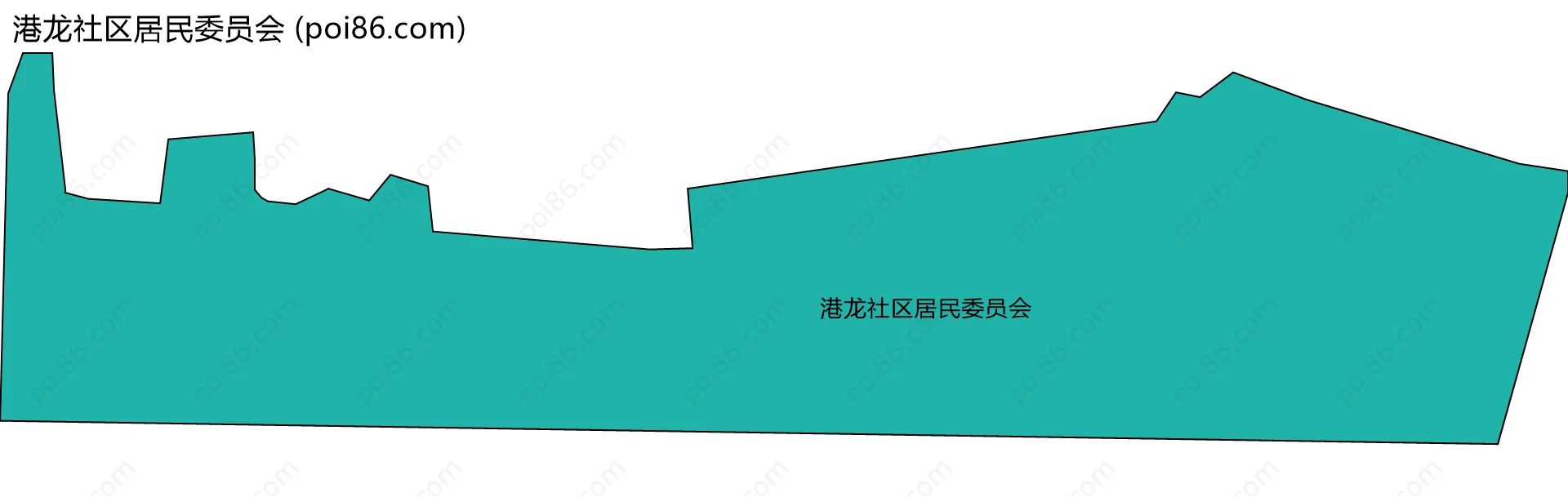 港龙社区居民委员会边界地图