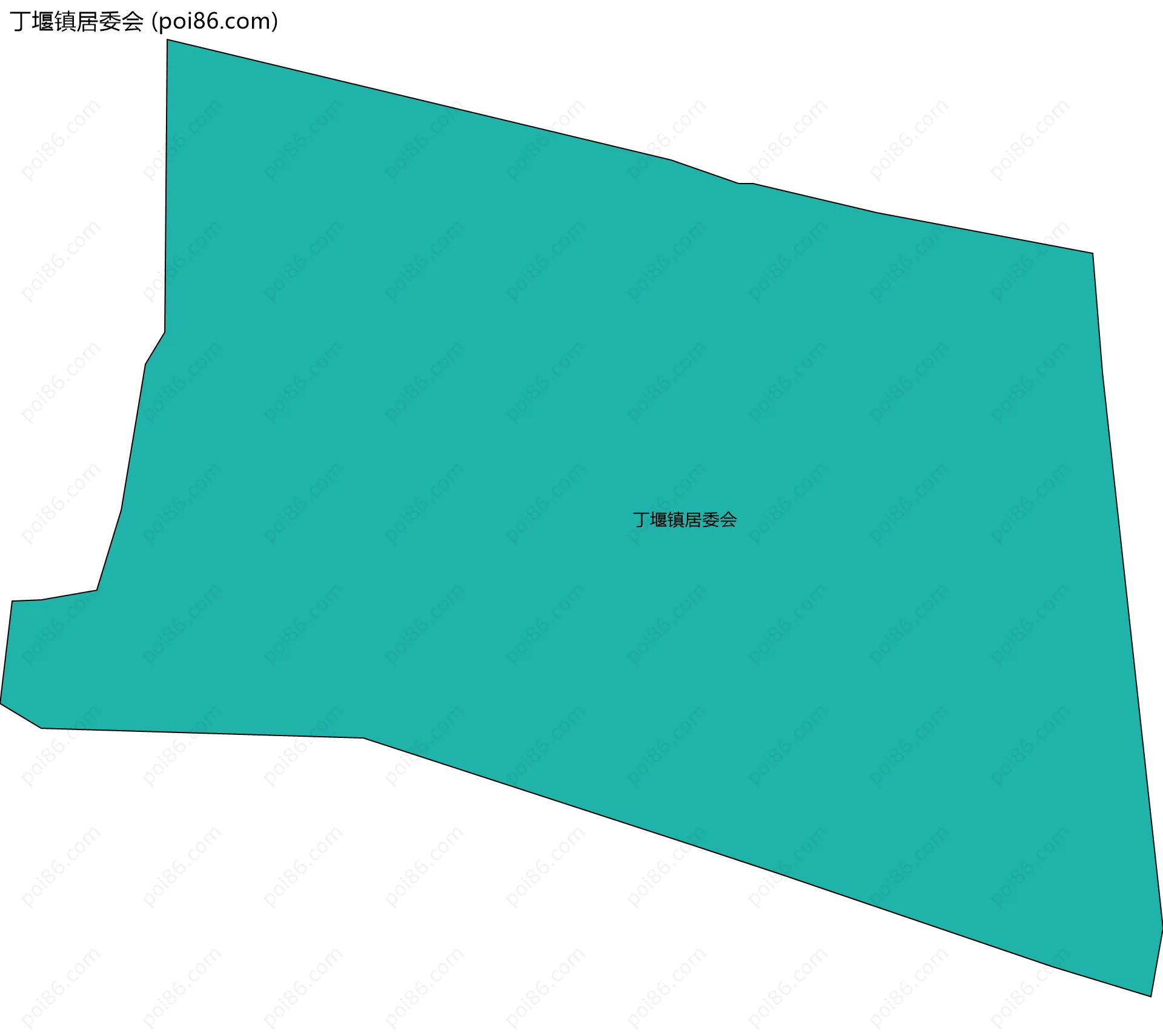 丁堰镇居委会边界地图