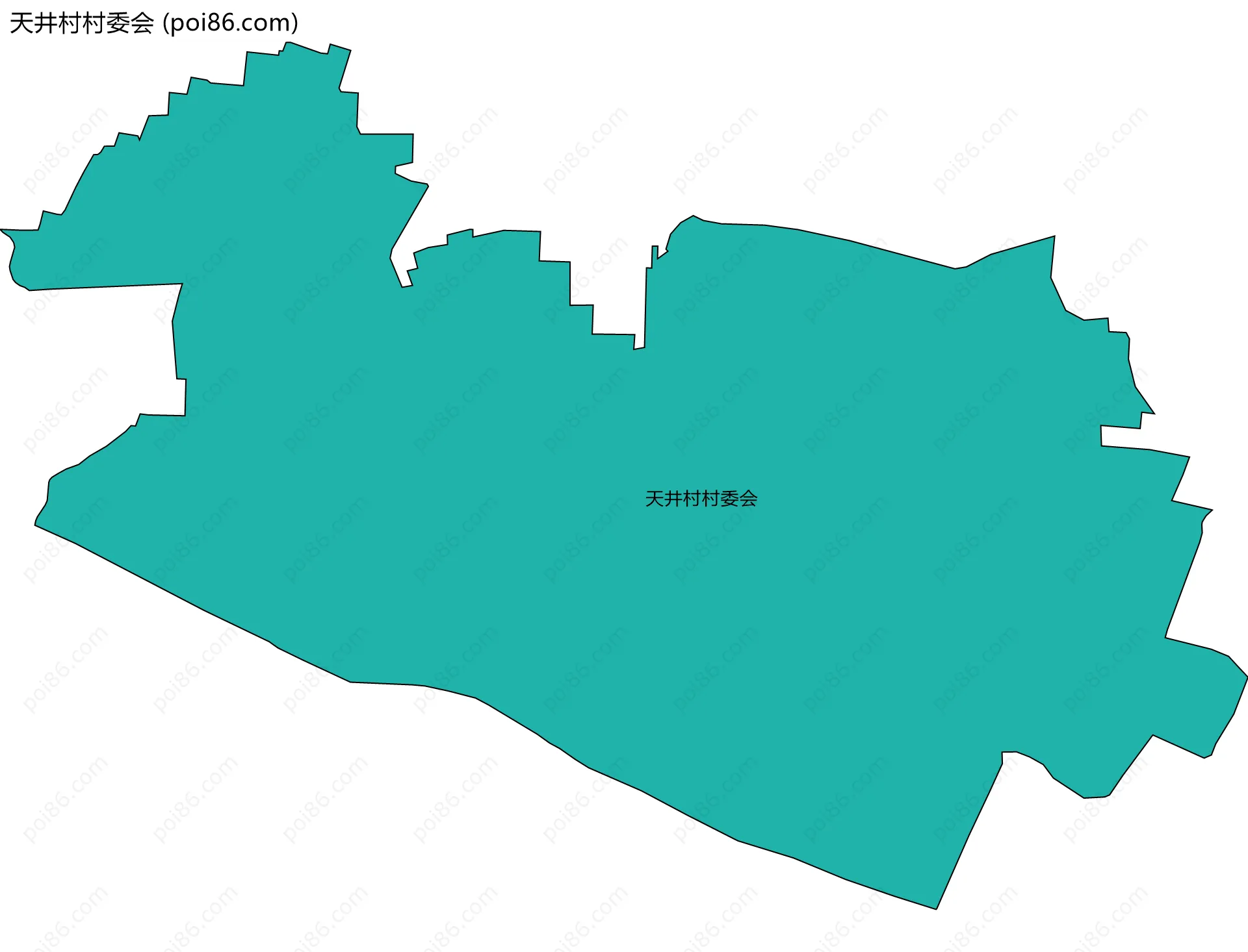 天井村村委会边界地图