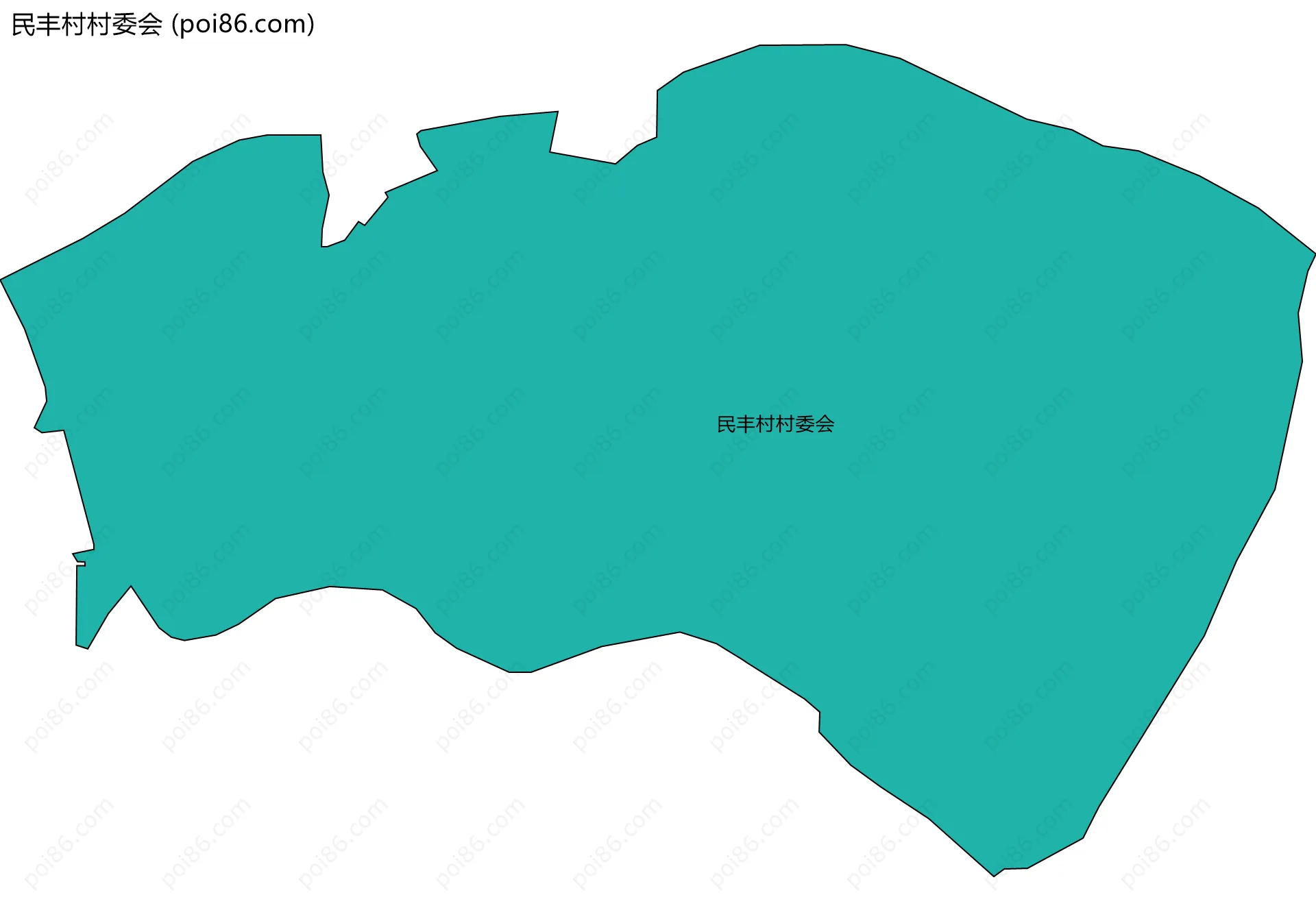 民丰村村委会边界地图