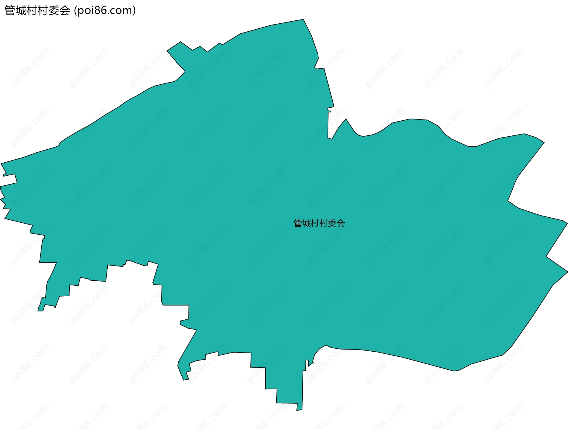 管城村村委会边界地图