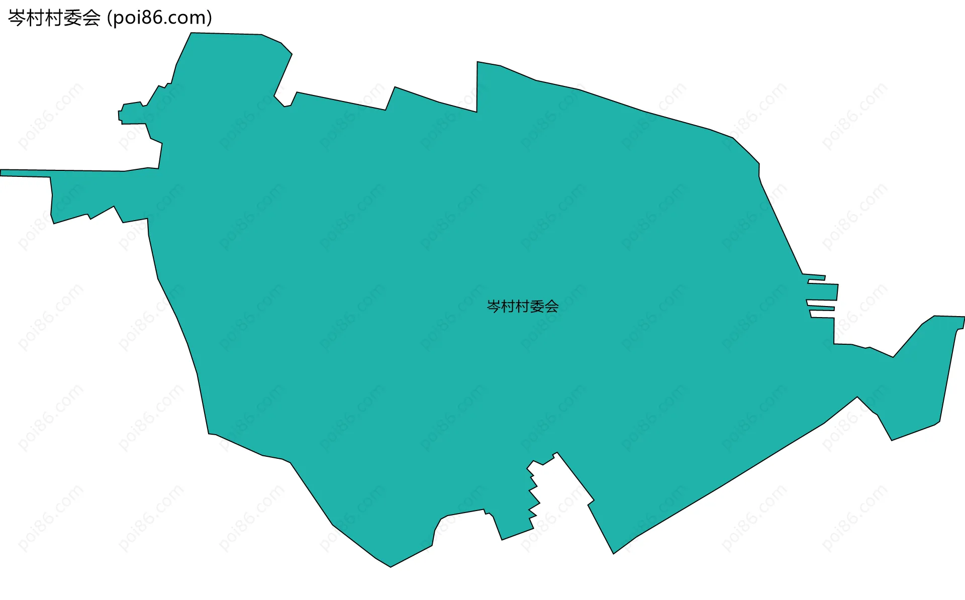 岑村村委会边界地图