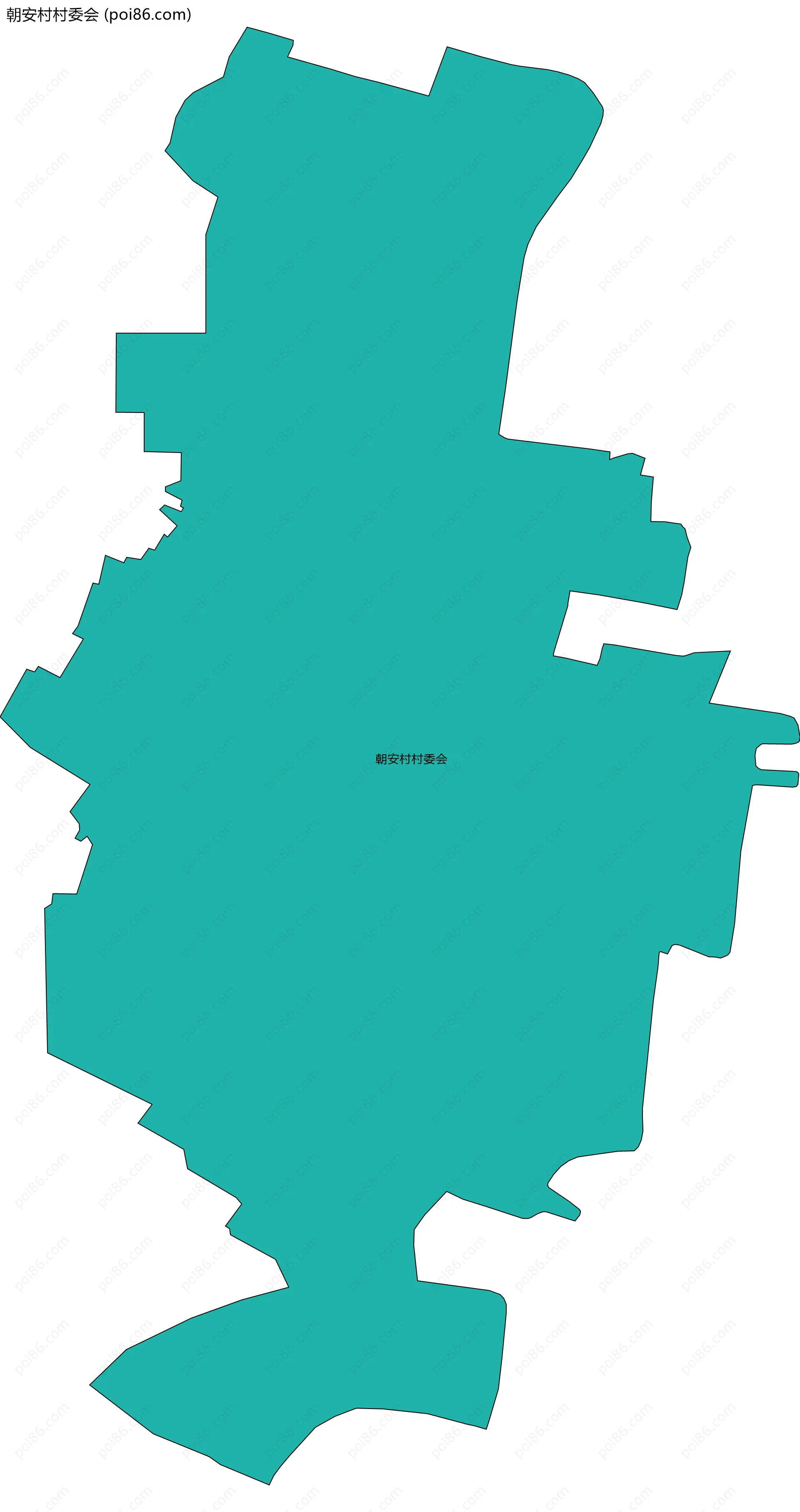 朝安村村委会边界地图