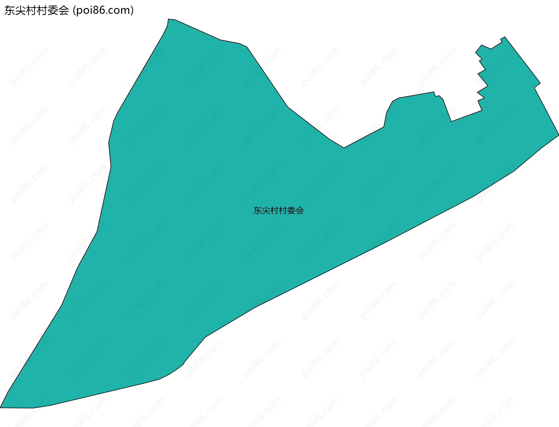 东尖村村委会边界地图